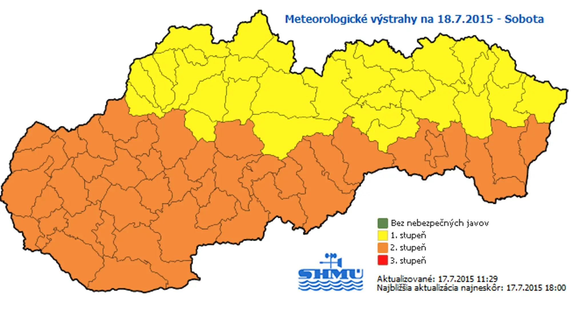 Výstraha pred teplotami
