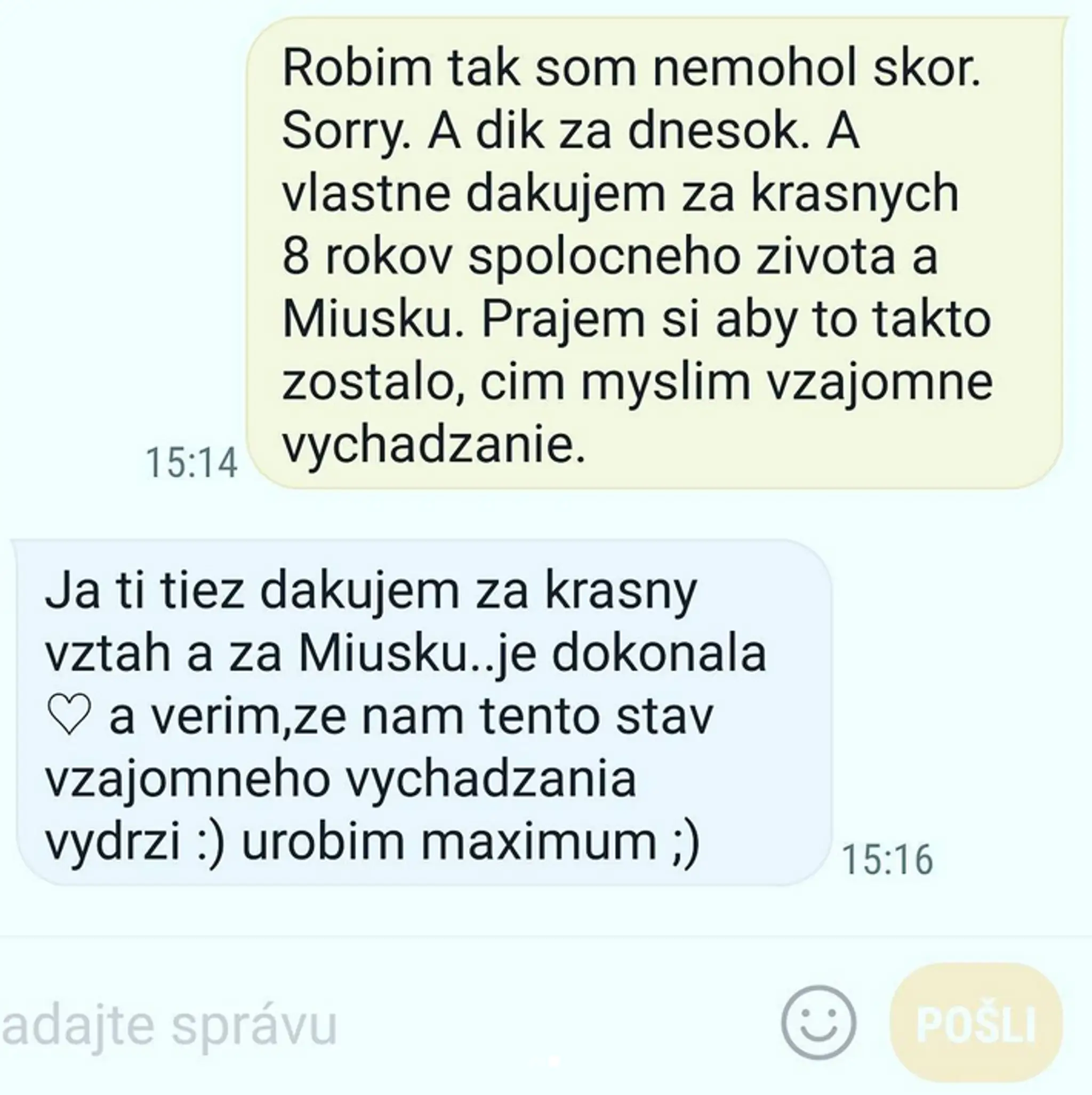 Dôkaz, že Martin s Mirkou zostávajú priateľmi