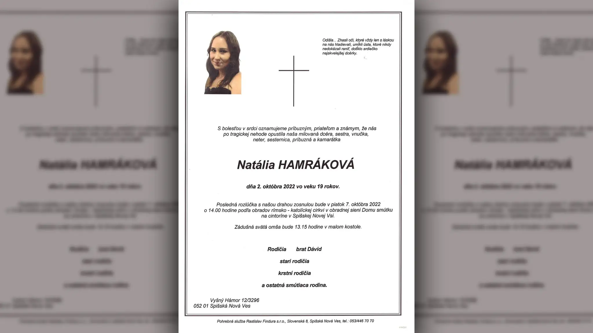 Posledná rozlúčka s Natáliou.