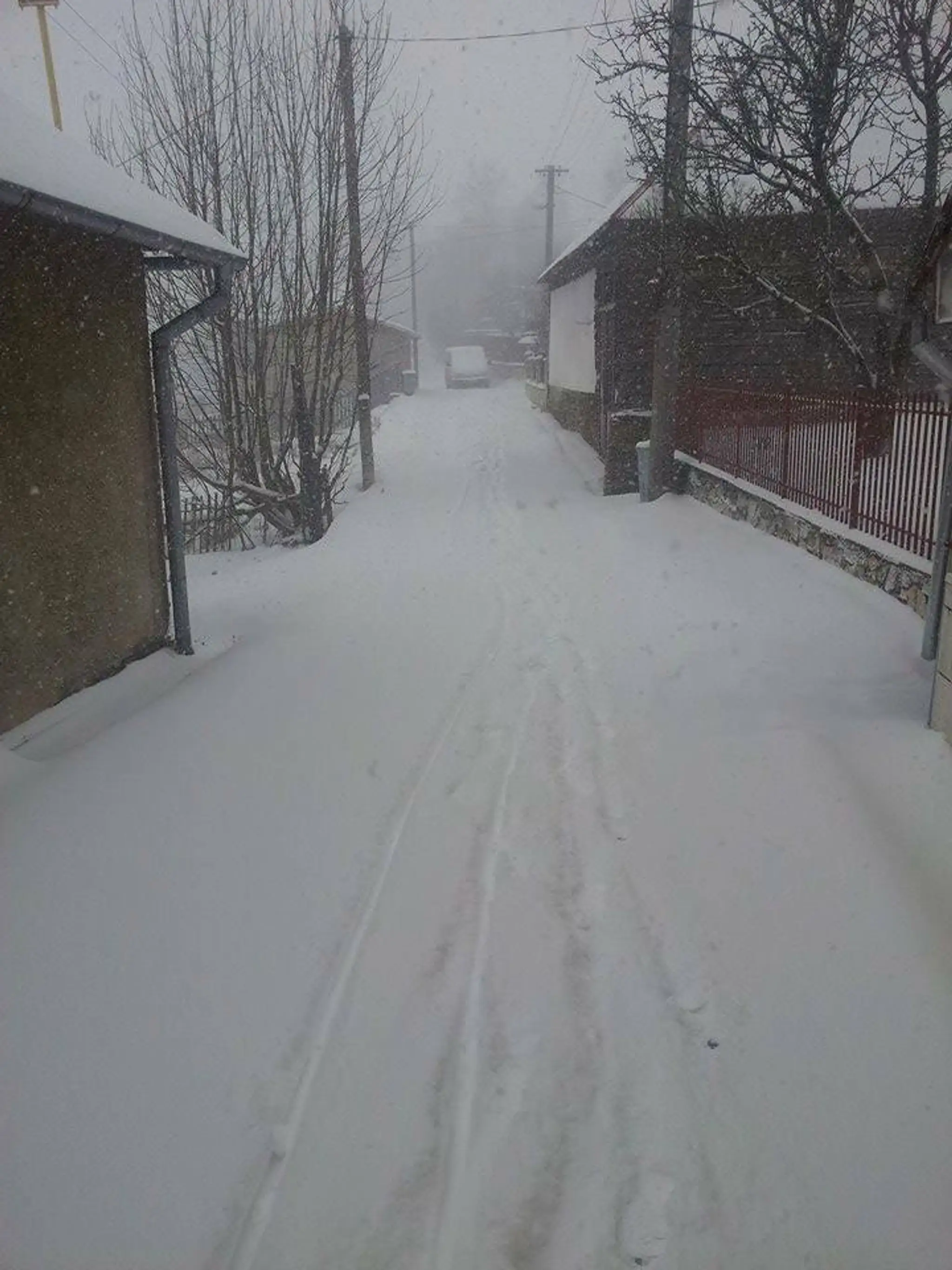 Brutovce, sneh