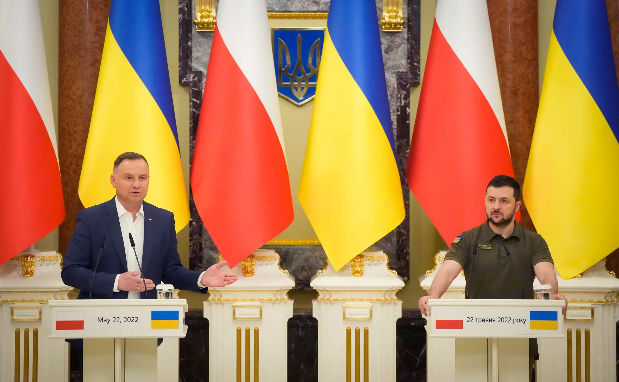 Andrzej Duda a Volodymyr Zelenskyj.