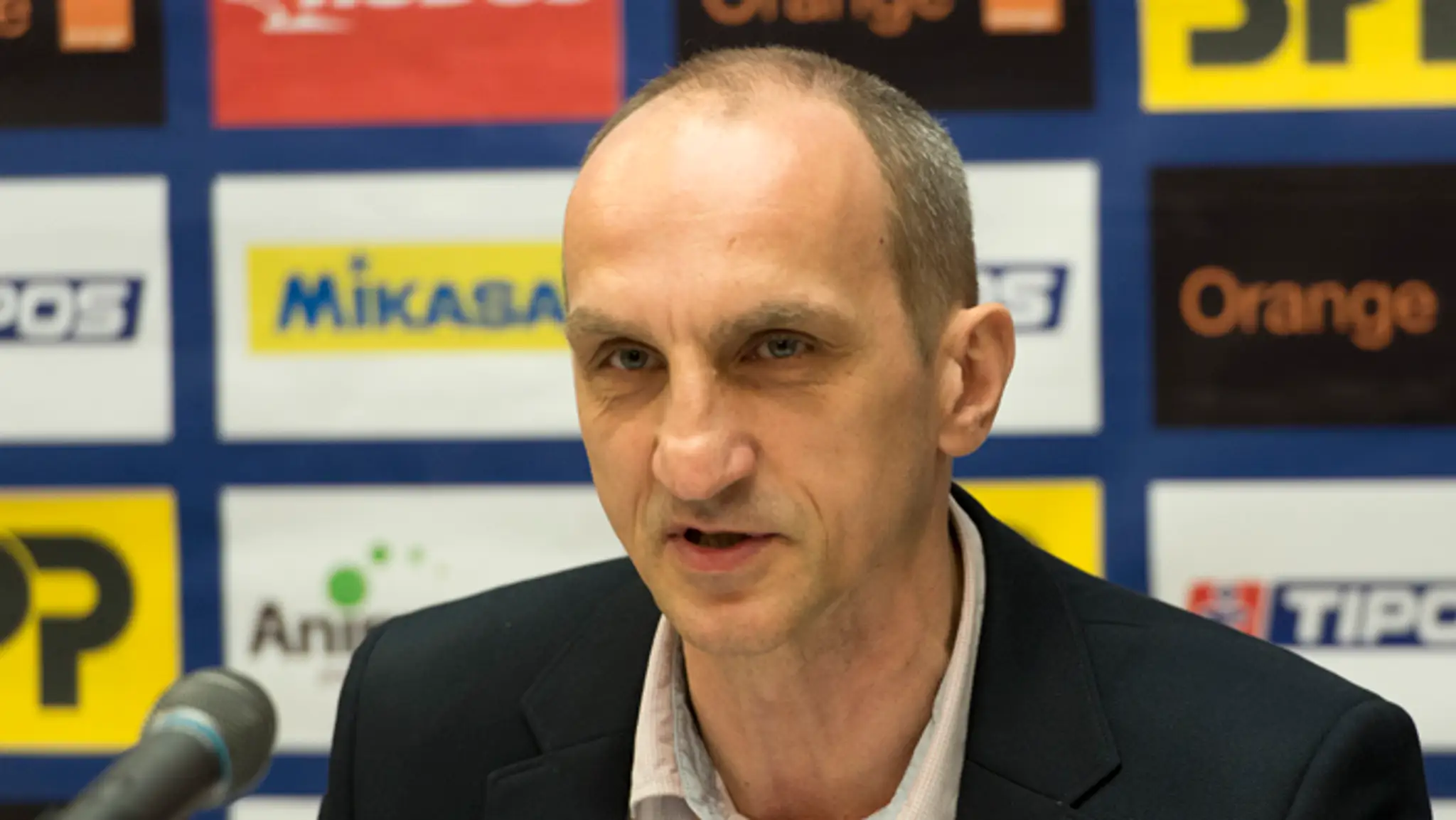 Tréner mužskej volejbalovej reprezentácie mužov Miroslav Palgut.