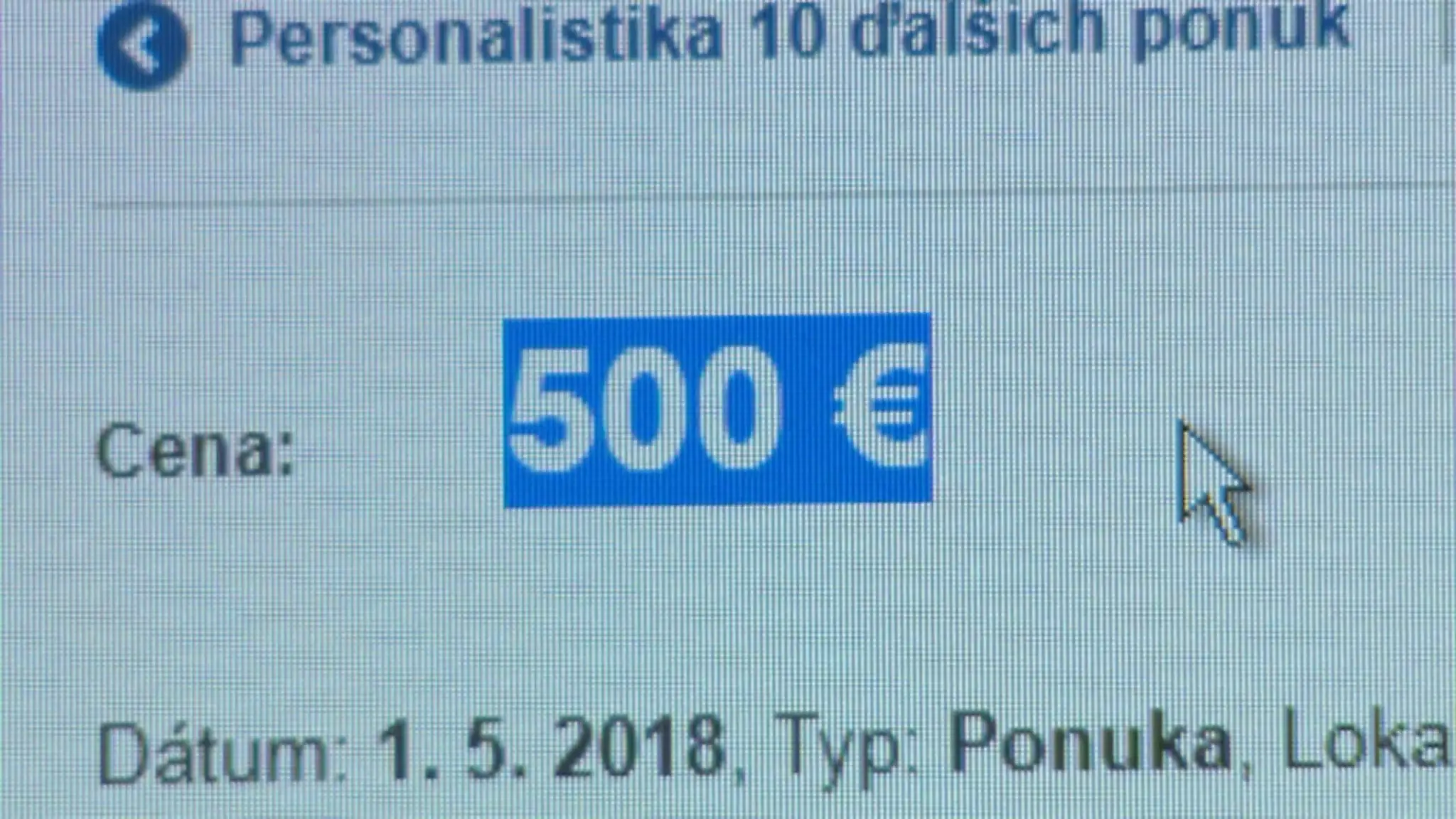 Zverejnený plat v inzeráte.