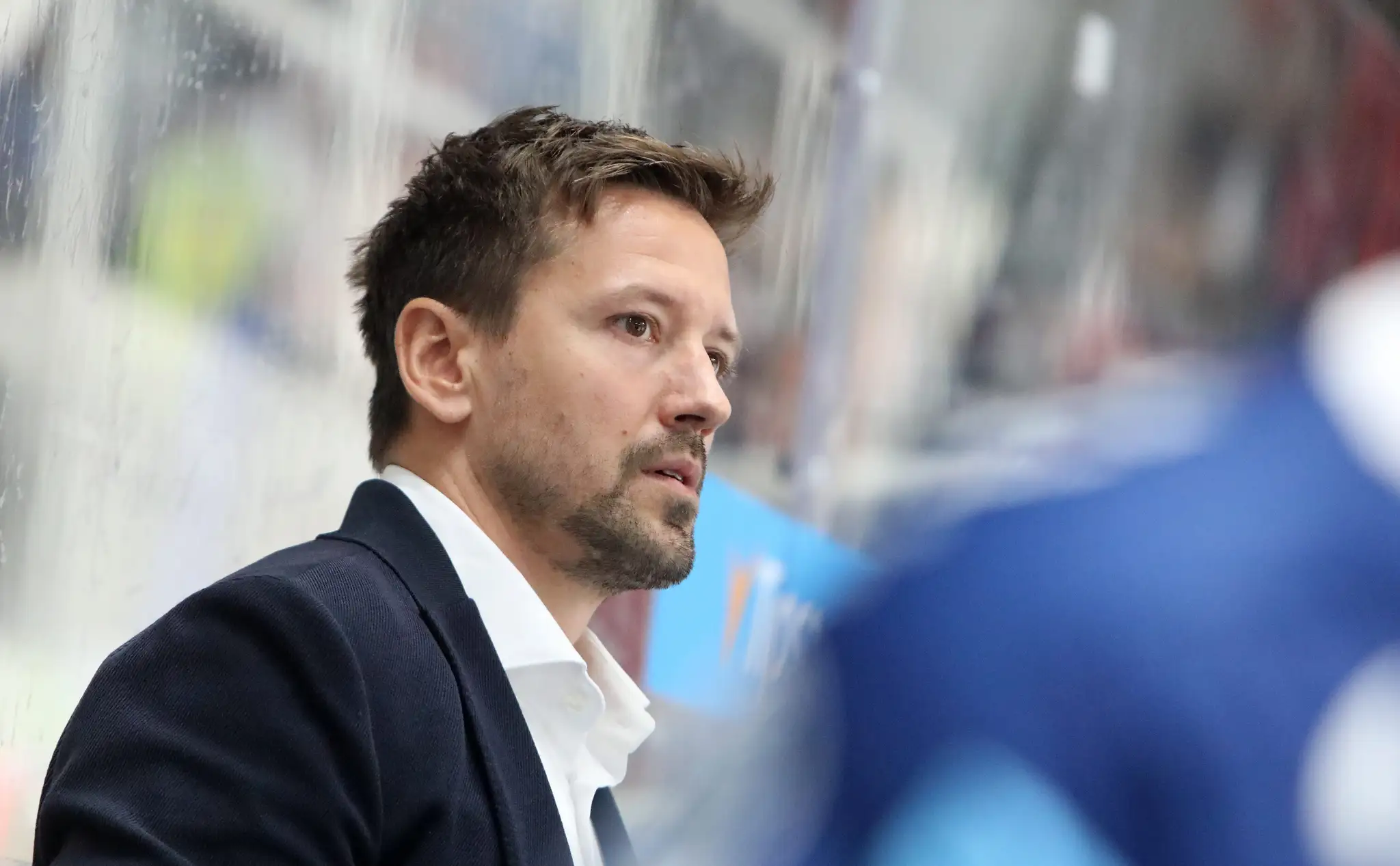 Na snímke hlavný tréner HK Nitra Erik Čaládi.