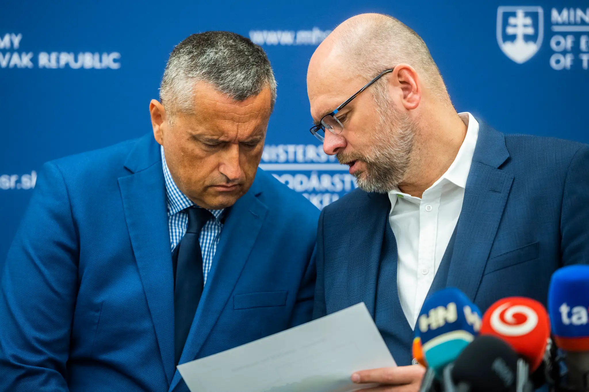 Na snímke Richard Prokypčák a Richard Sulík 