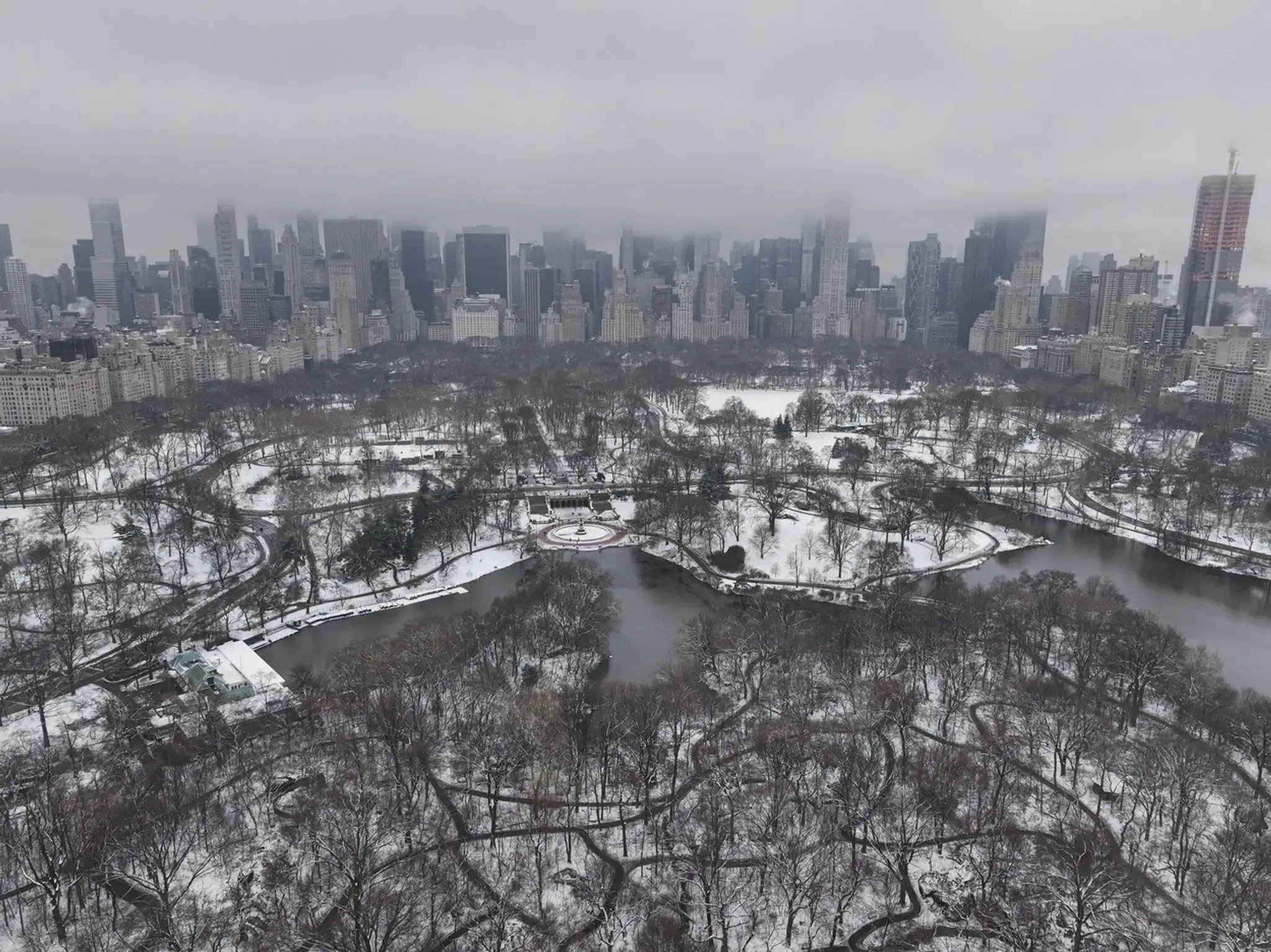 V New Yorku nasnežilo.