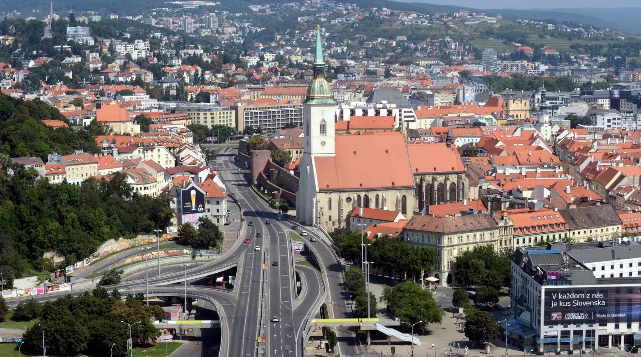 Pohľad na bratislavské Staré Mesto 