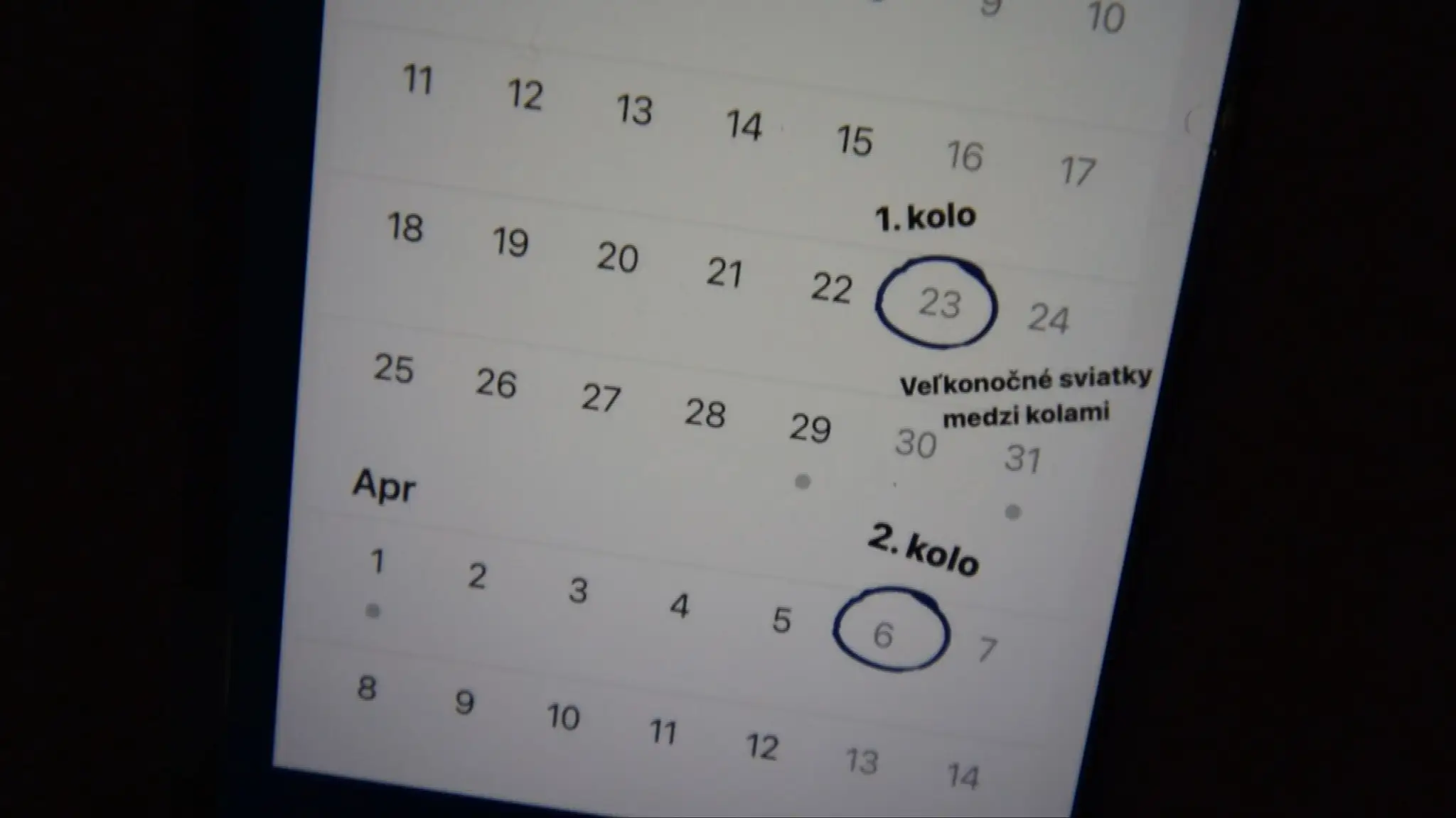 Termín volieb
