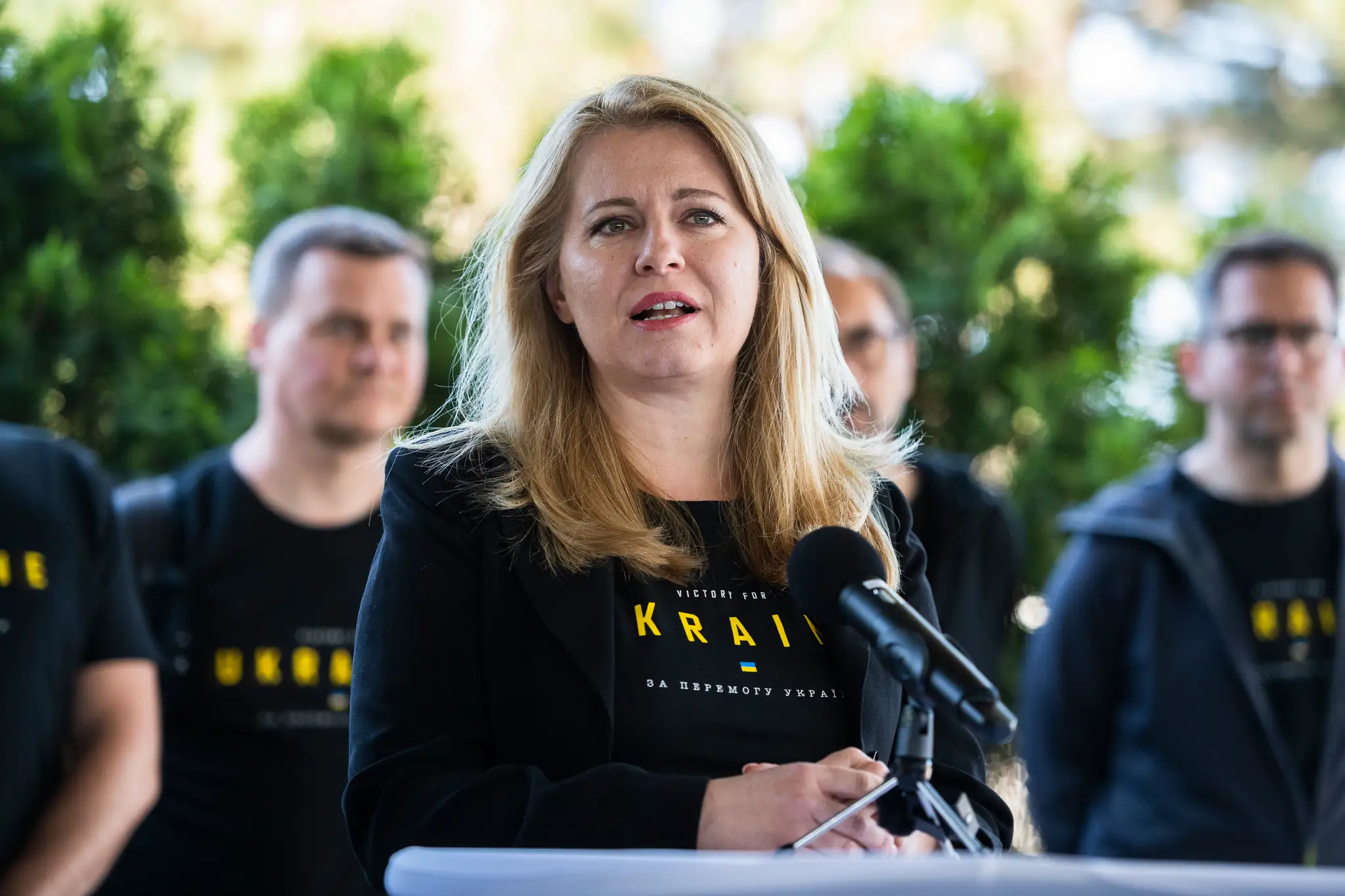 Zuzana Čaputová po návrate z Ukrajiny.