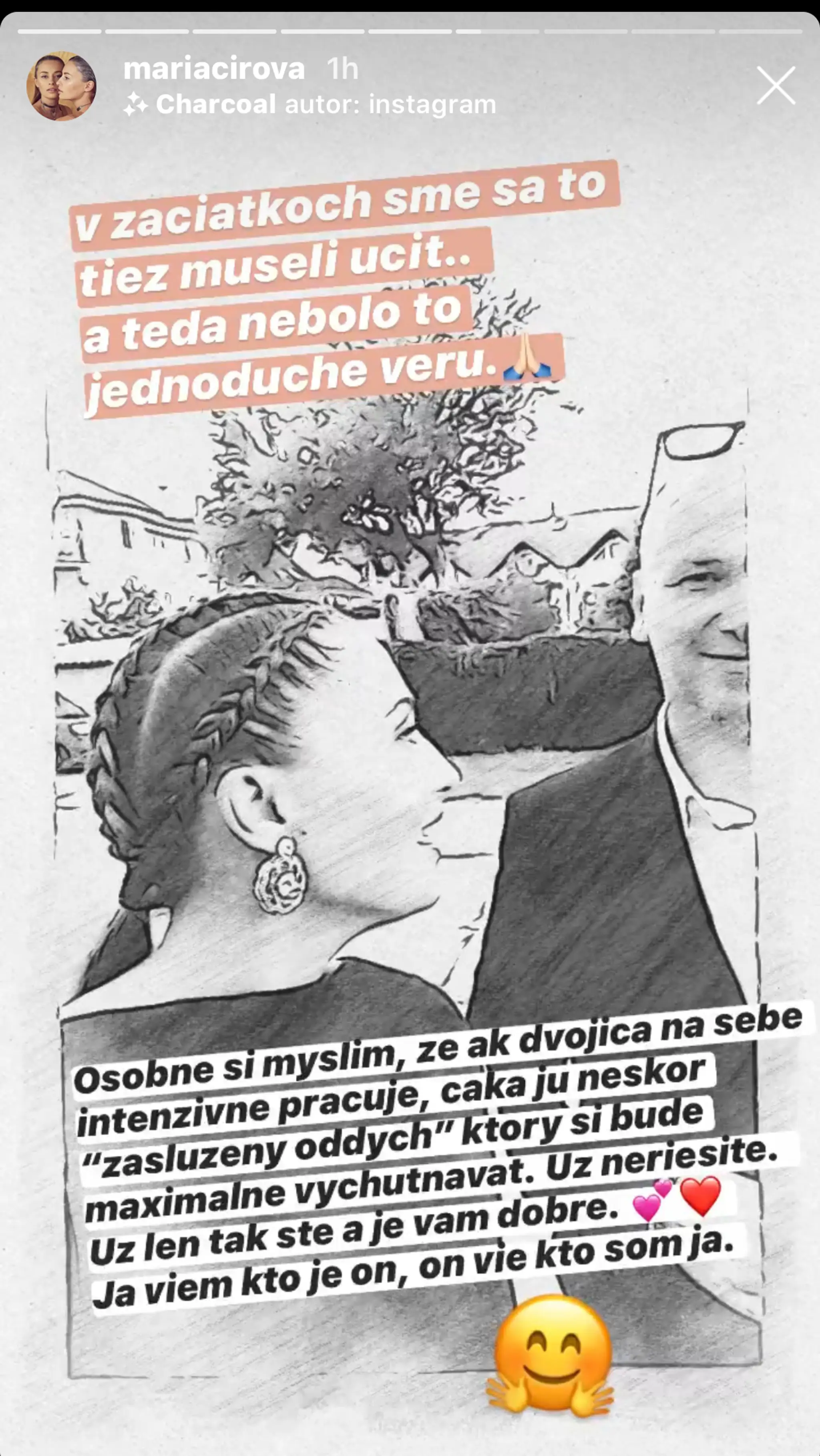 Mária s manželom