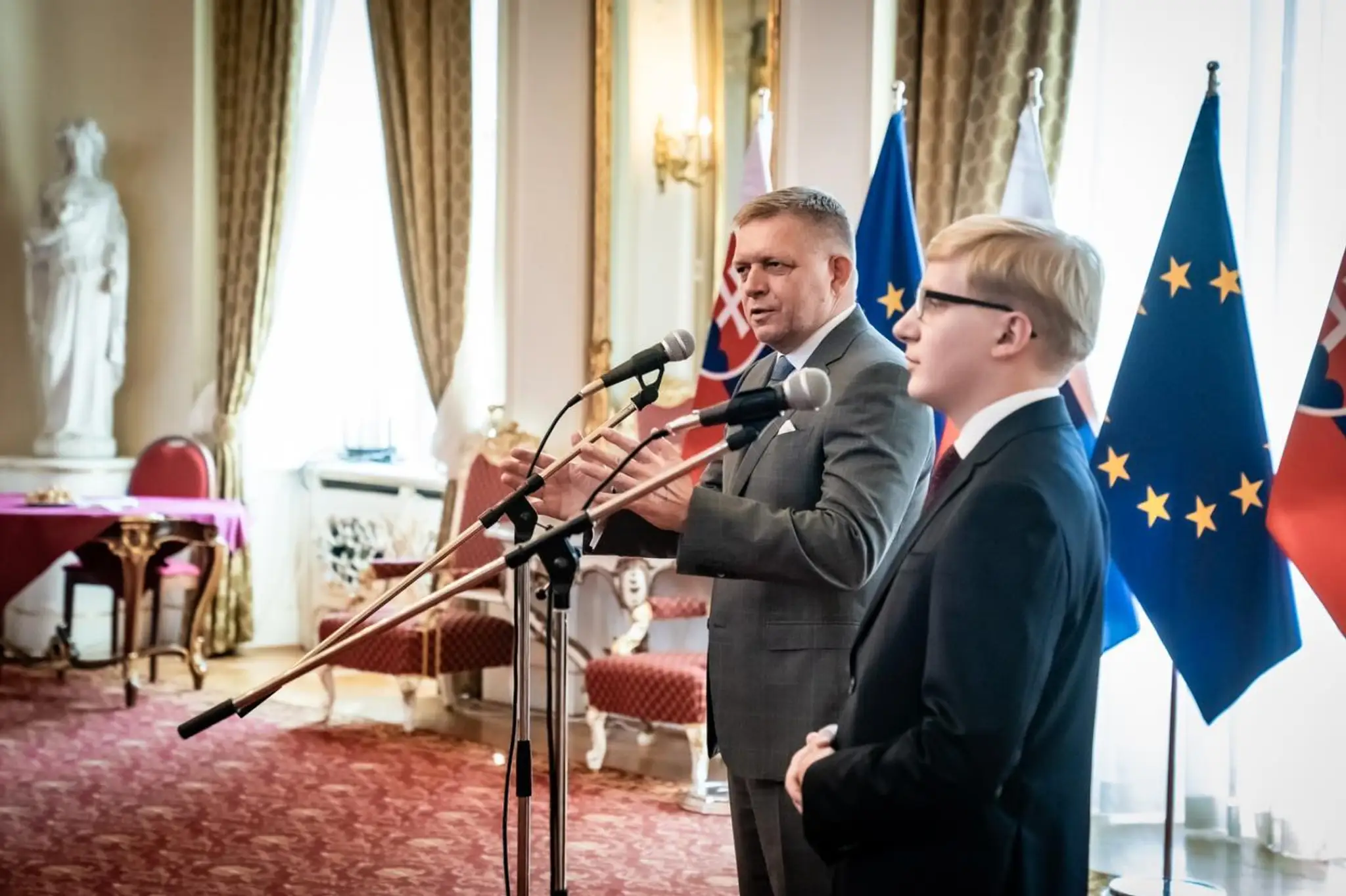 Fico sa stretol s potomkami účastníkov SNP z Ruska a Bieloruska.
