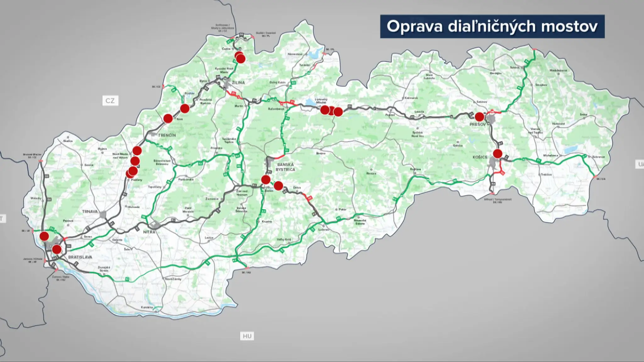 Opravy diaľničných mostov