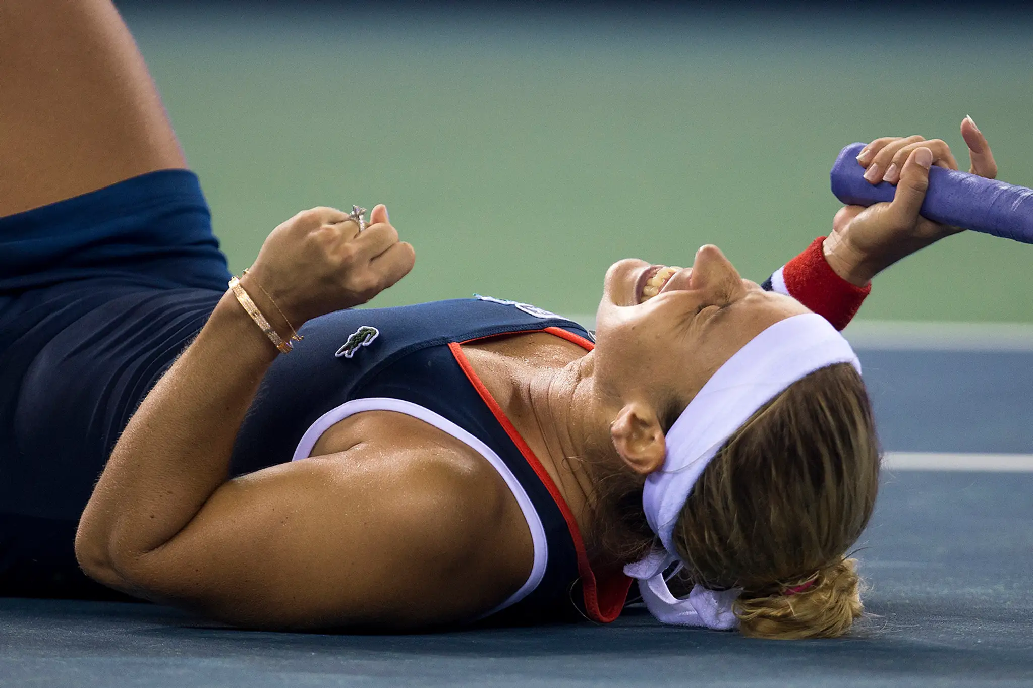Dominika Cibulková po výhre v semifinále turnaja WTA vo Wuchane.