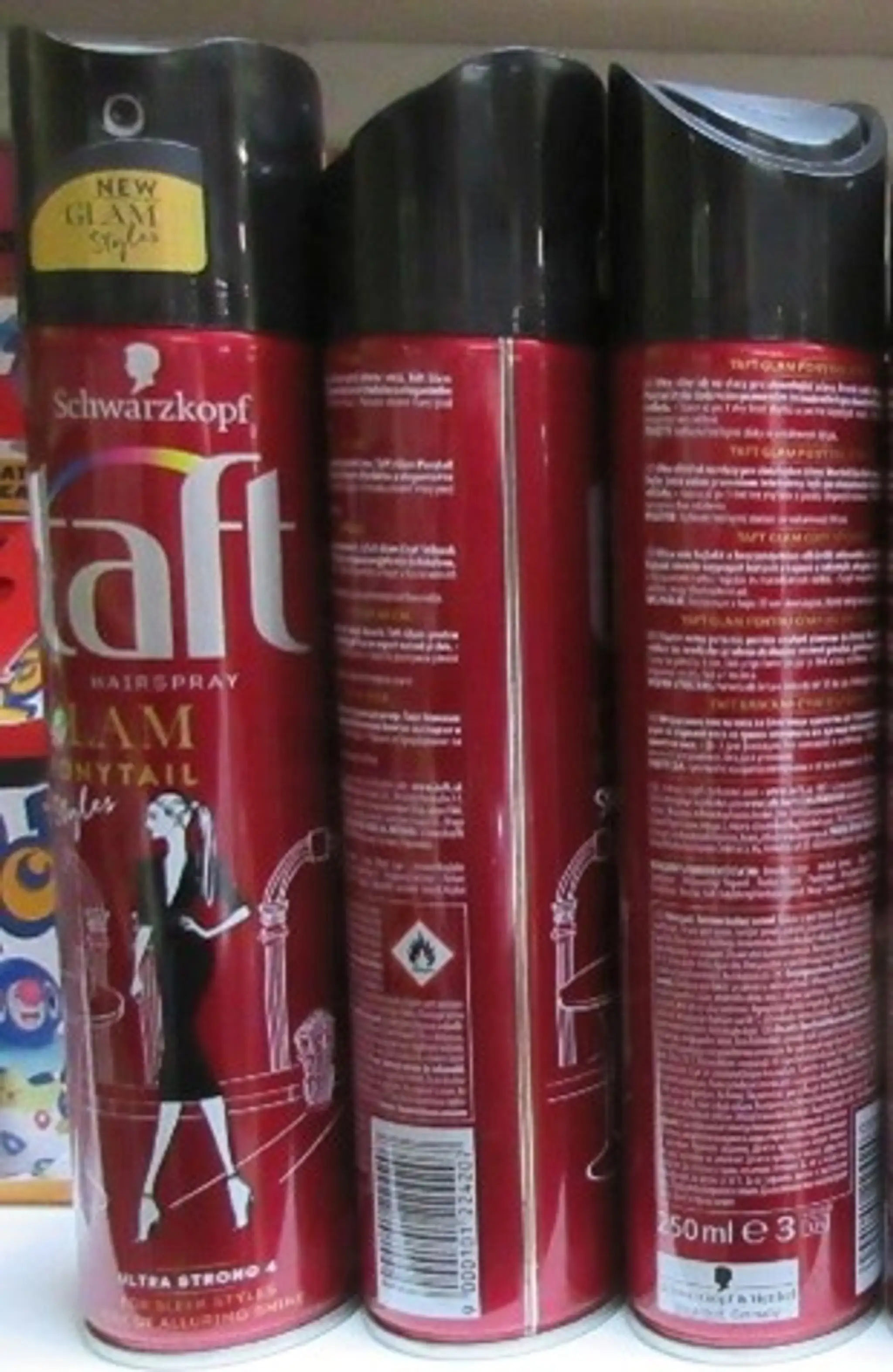 Schwarzkopf taft HAIRSPRAY GLAM PONYTAIL Styles UL