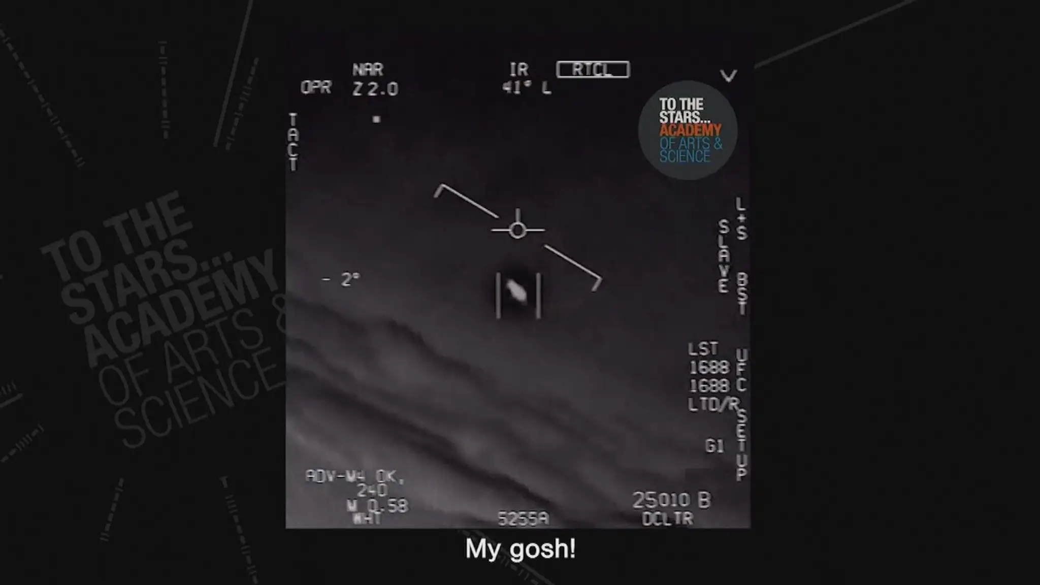 Záhadný lietajúci objekt, ktorý zaznamenal pilot americkej stíhačky.
