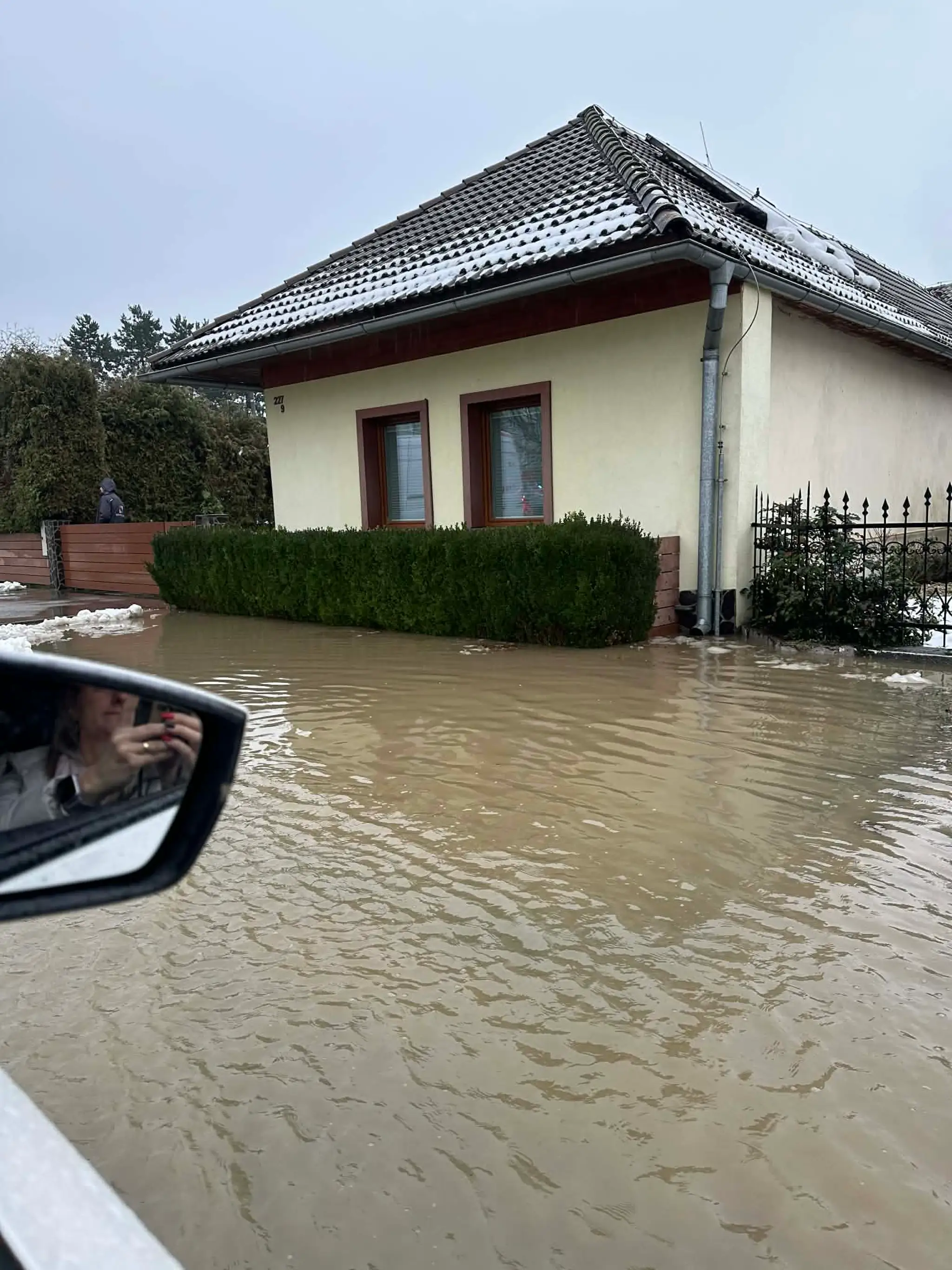Zaplavený Sliač.