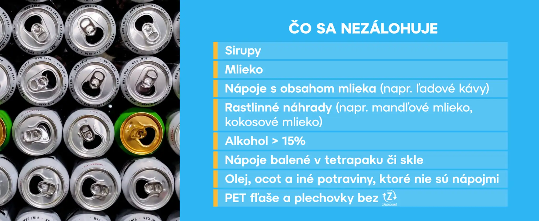 Čo sa nezálohuje.