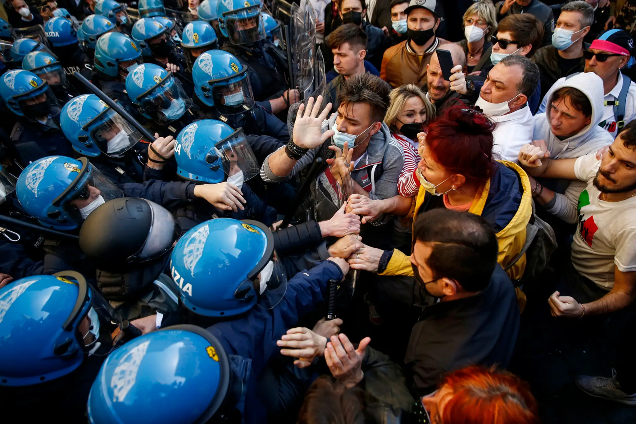 Protest v Taliansku.