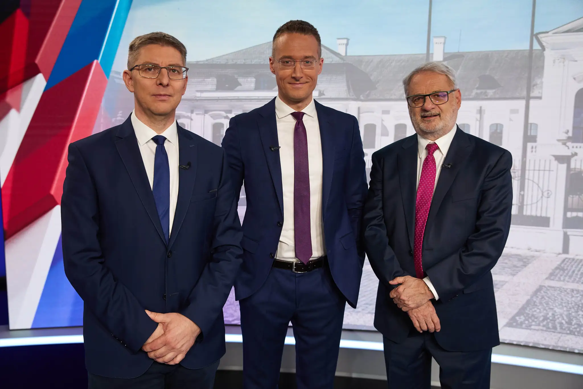 Martin Slosiarik, Michal Kovačič a Marián Letko v relácii Prezident 2024: Volebná noc