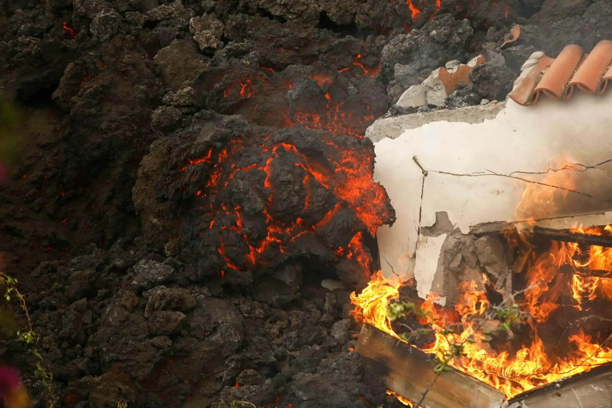 Láva v uliciach na ostrove La Palma