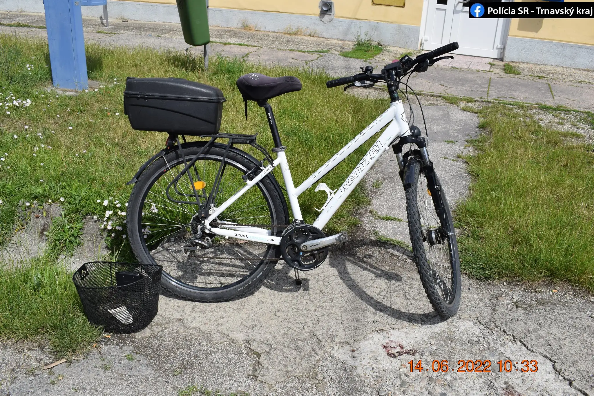 Záber bicykla