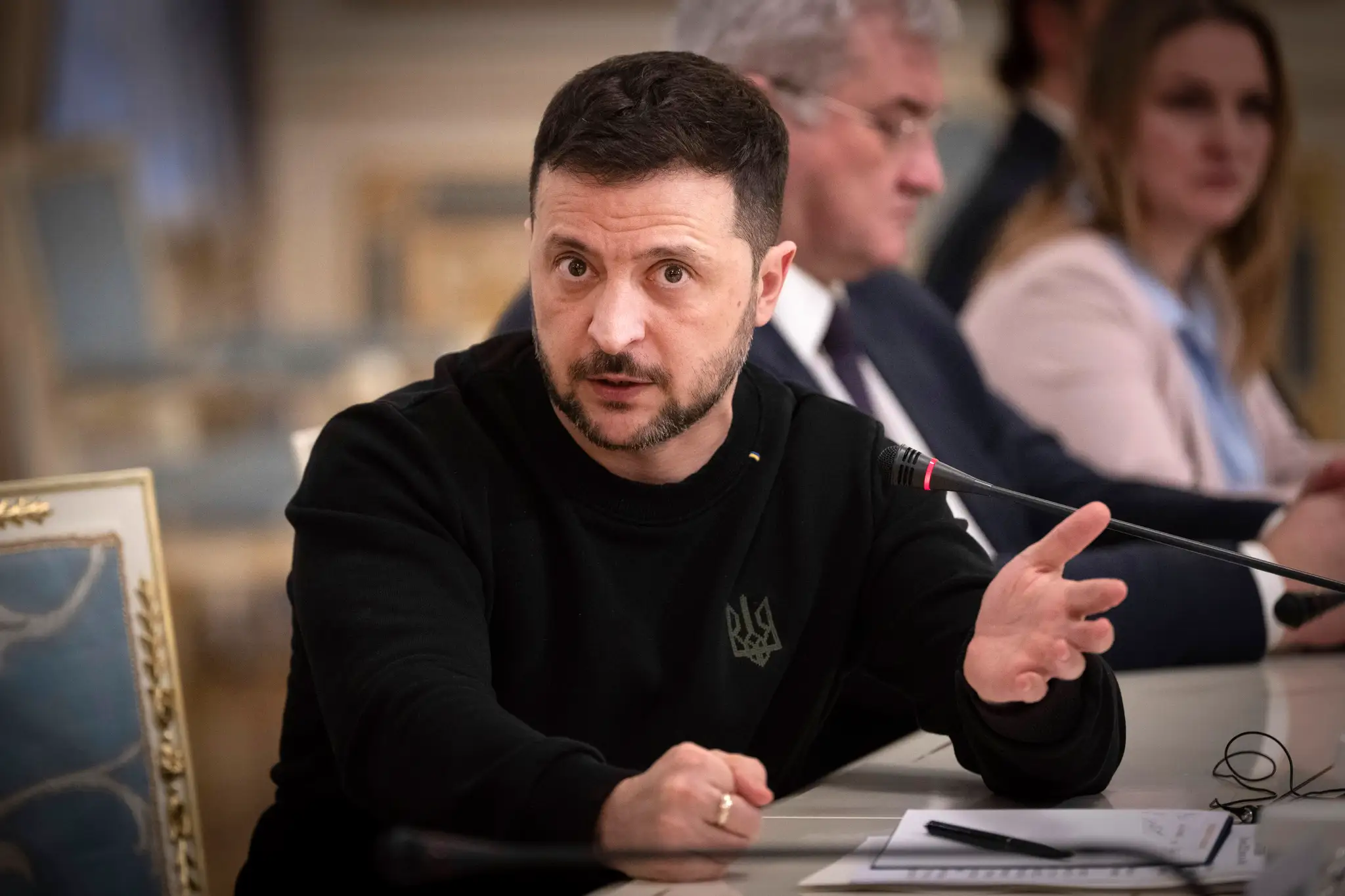 Na snímke ukrajinský prezident Volodymyr Zelenskyj.