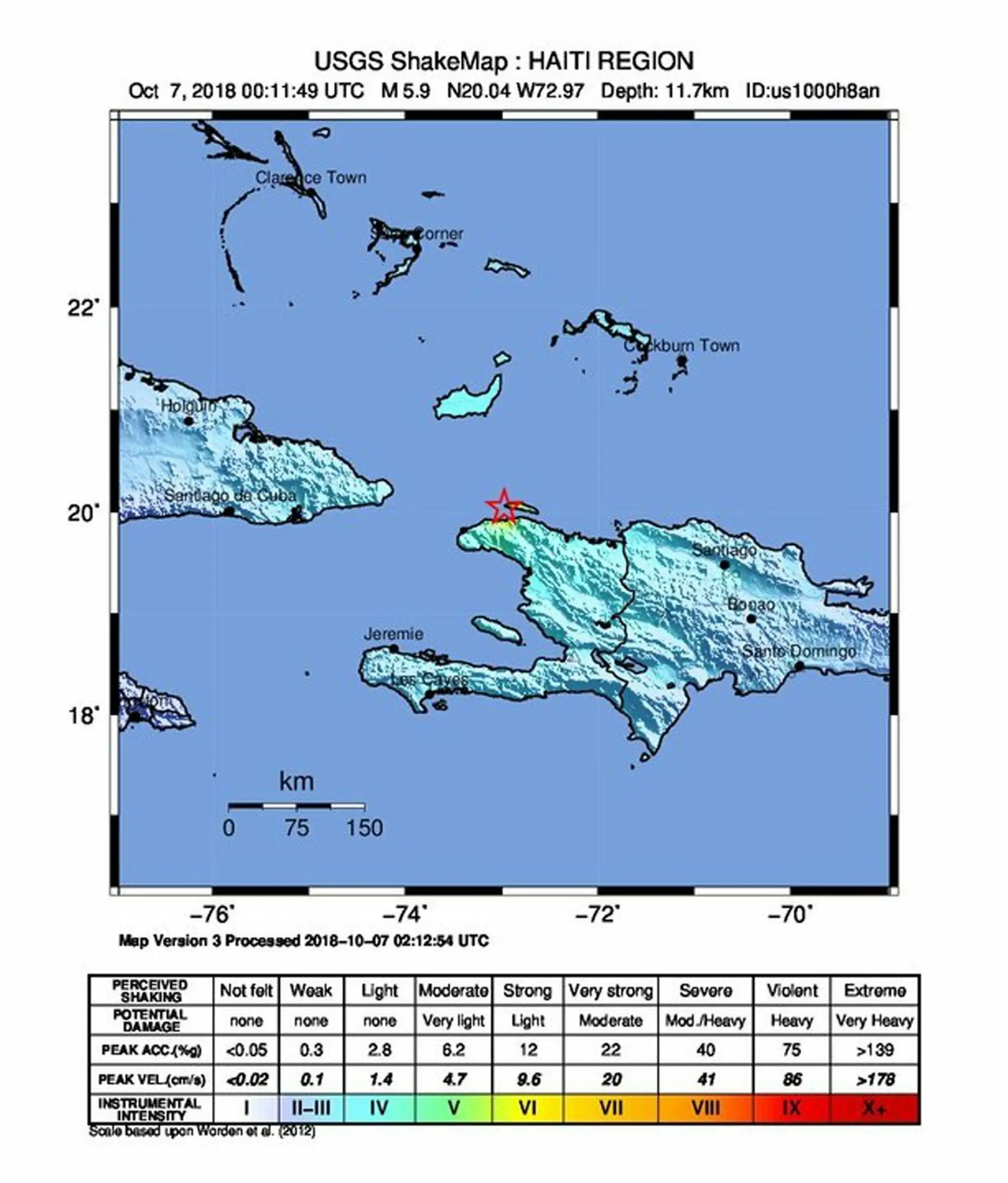 Oblasť na severozápade Haiti, ktorú zasiahlo zemetrasenie.
