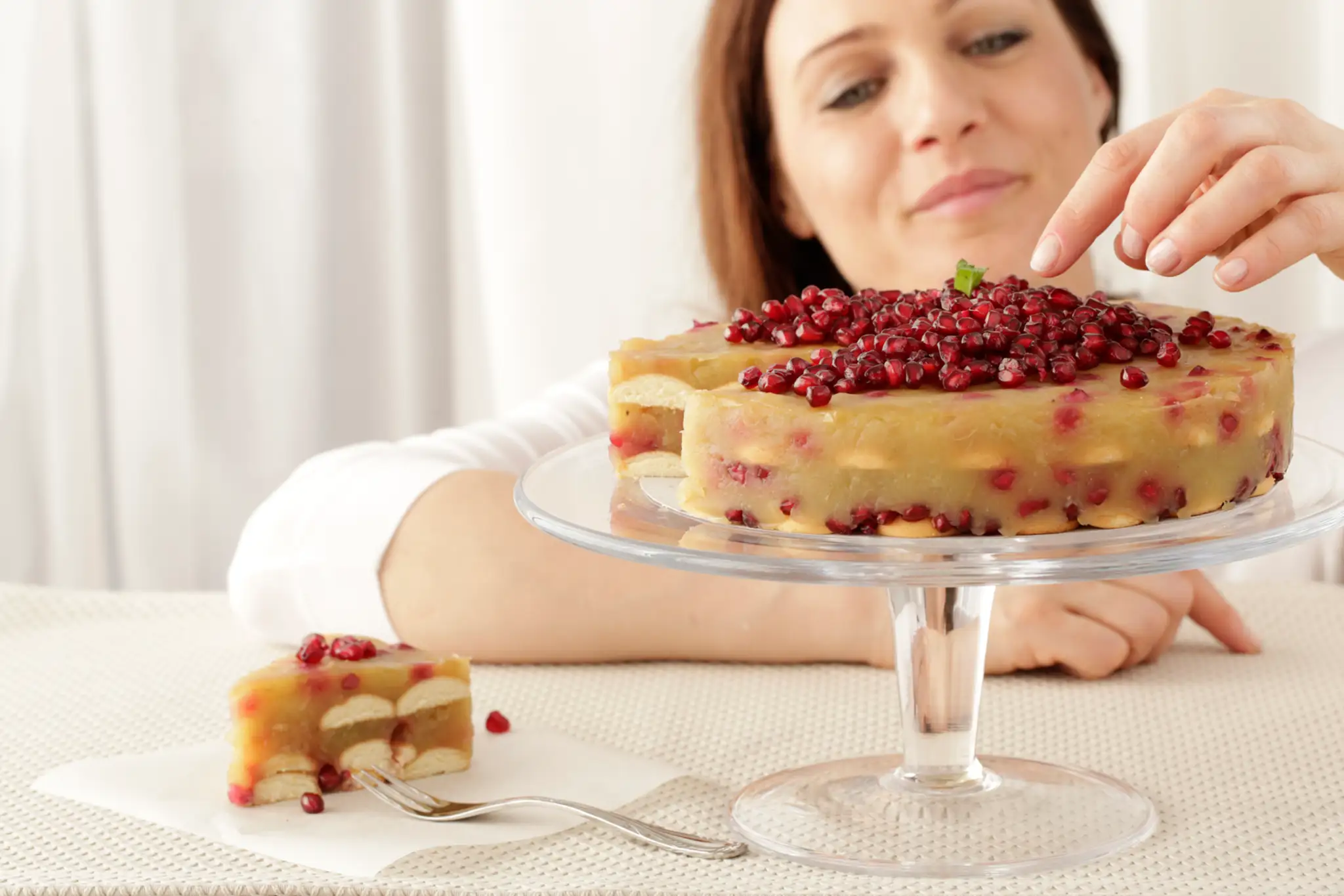 Adriana Poláková a torta.