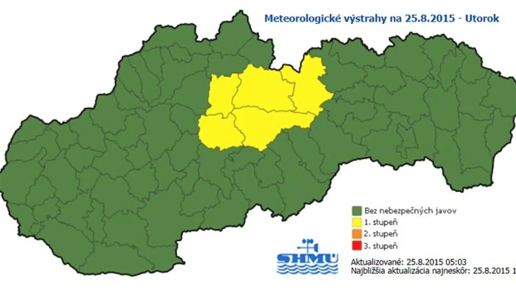 SHMÚ vydal výstrahu kvôli vetru.