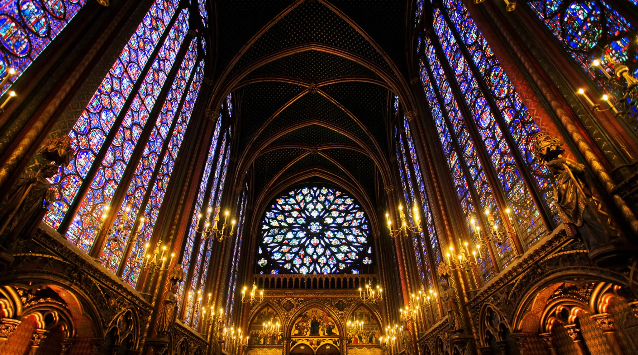 La Sainte-Chapelle, Paris, France.