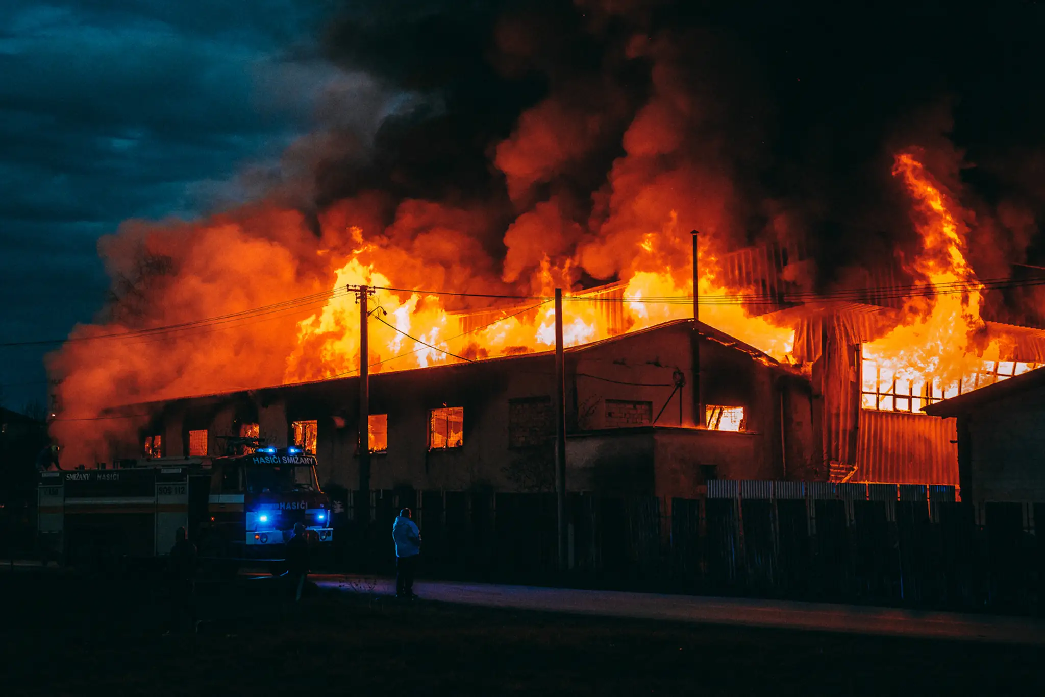Veľký požiar v Spišských Tomášovciach.