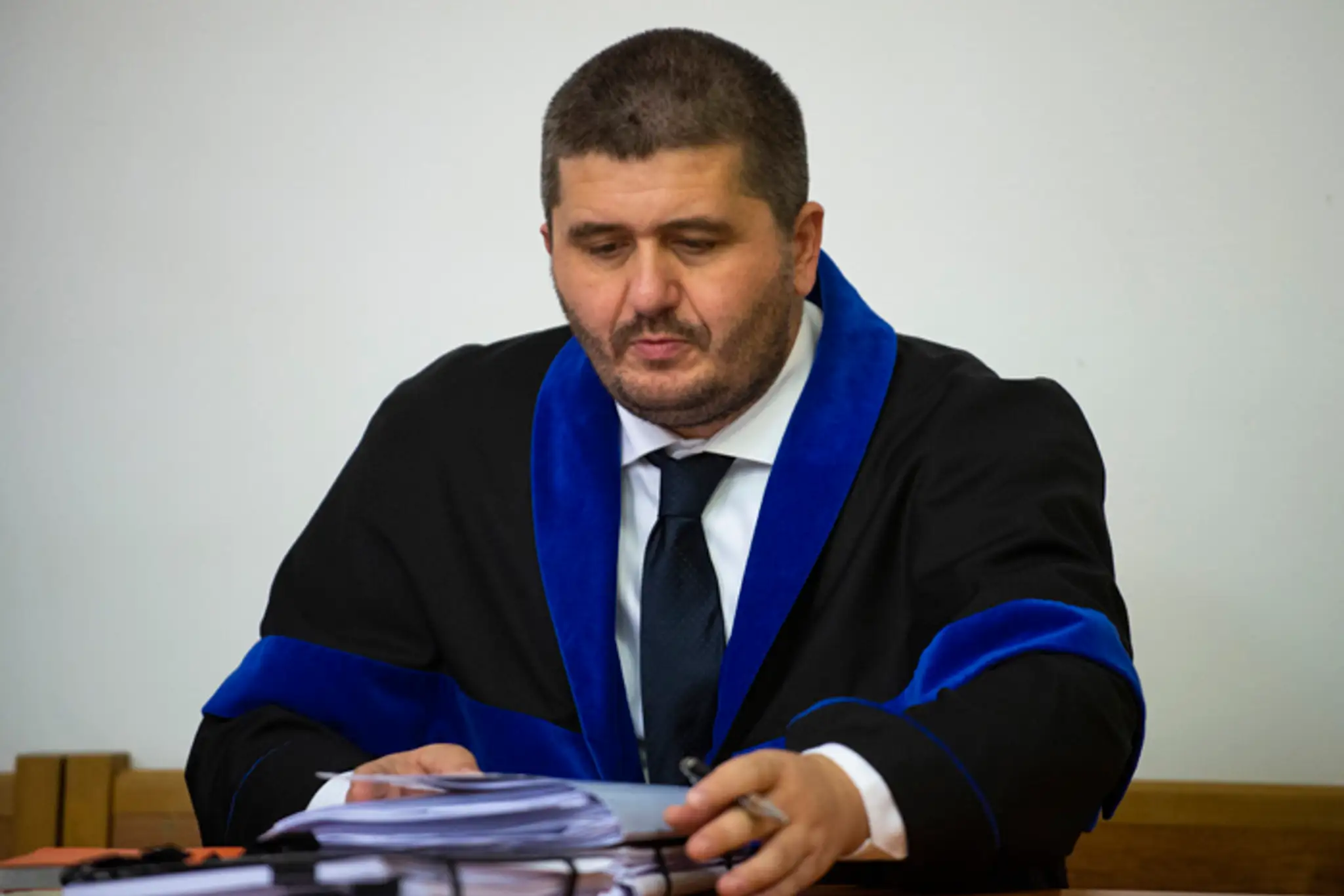 Marian Kočner počas pojednávania v kauze falšovania zmeniek TV Markíza a marenia spravodlivosti.
