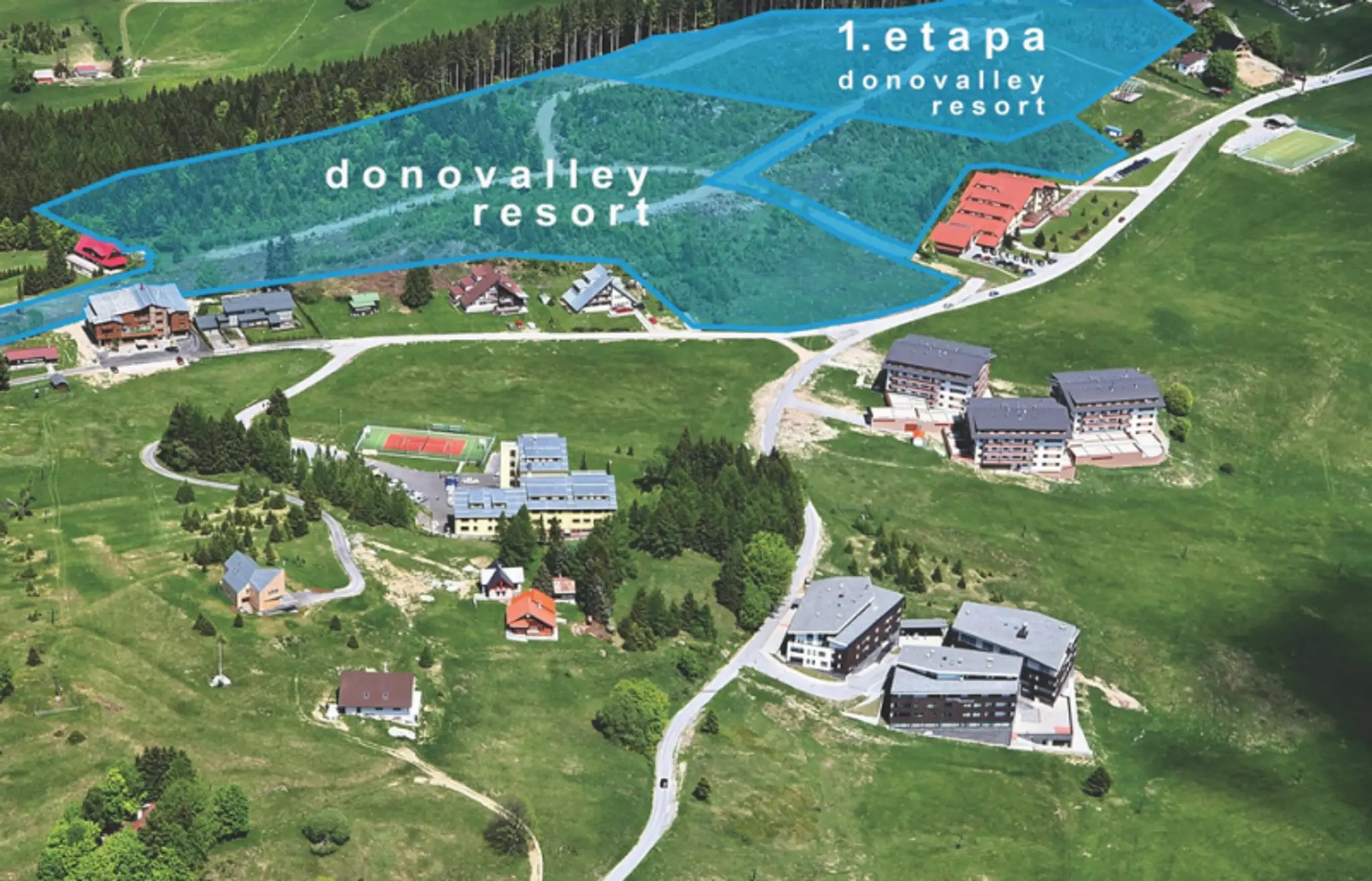 Vizualizácia projetku Donovalley Resort.