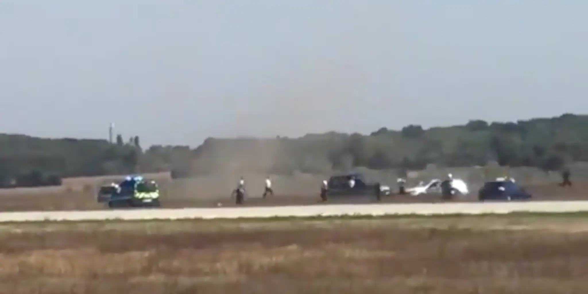 Policajná naháňačka na letisku v Lyone