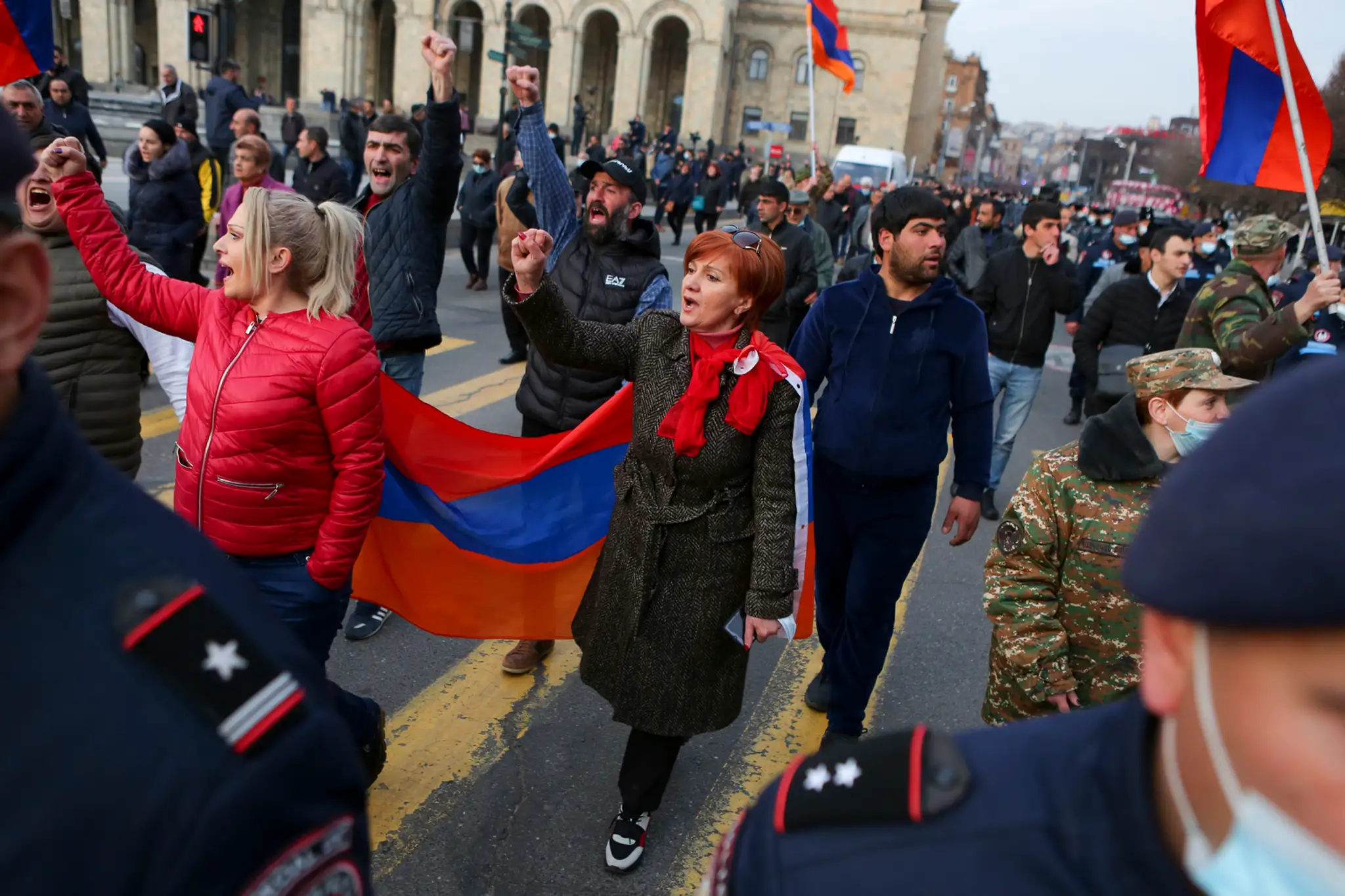 Protivládne protesty v Arménsku