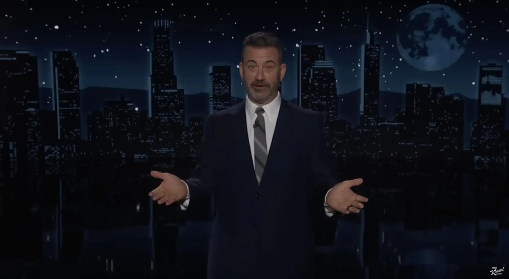 Moderátor Jimmy Kimmel.