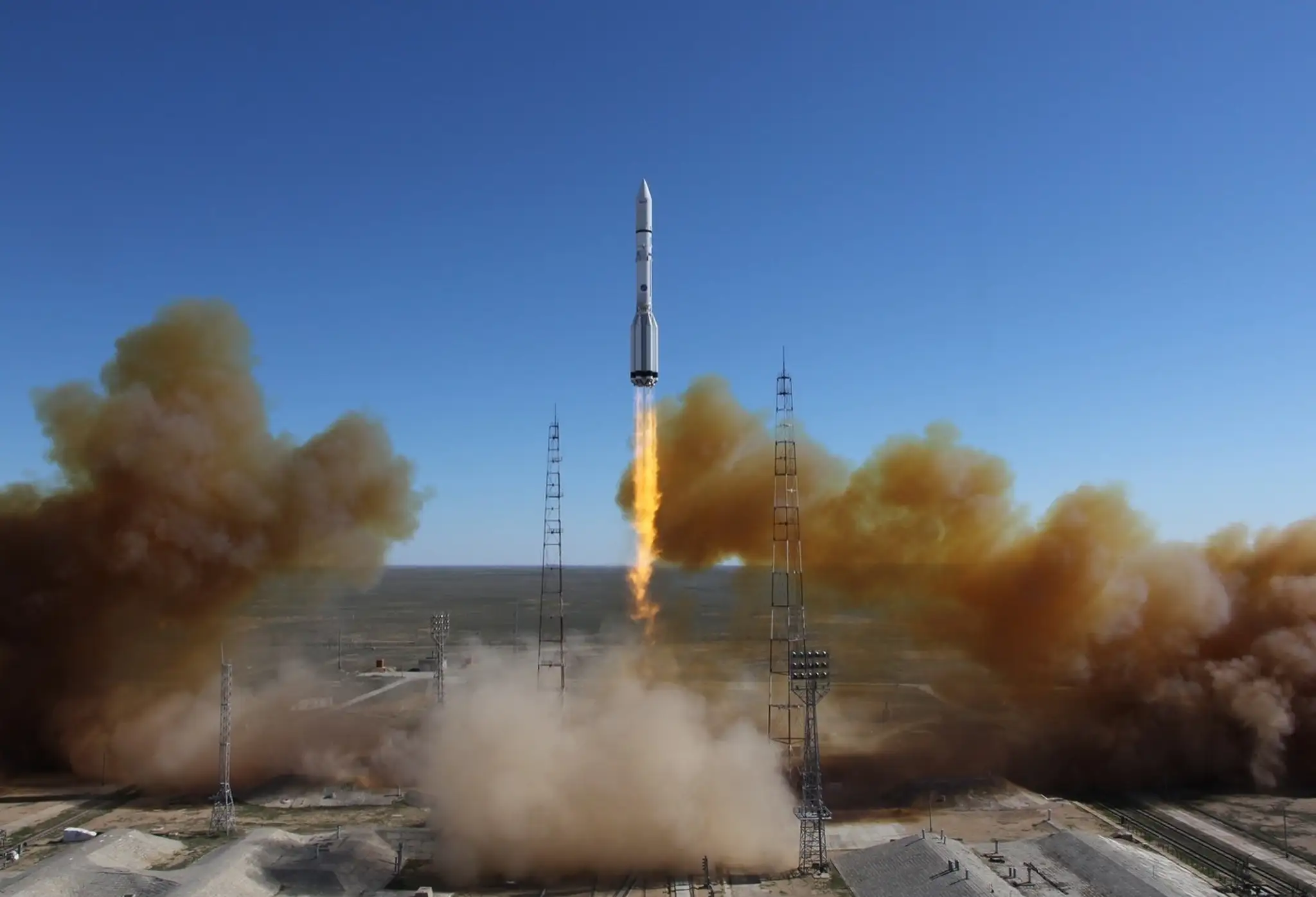 Štart ruskej rakety do vesmíru