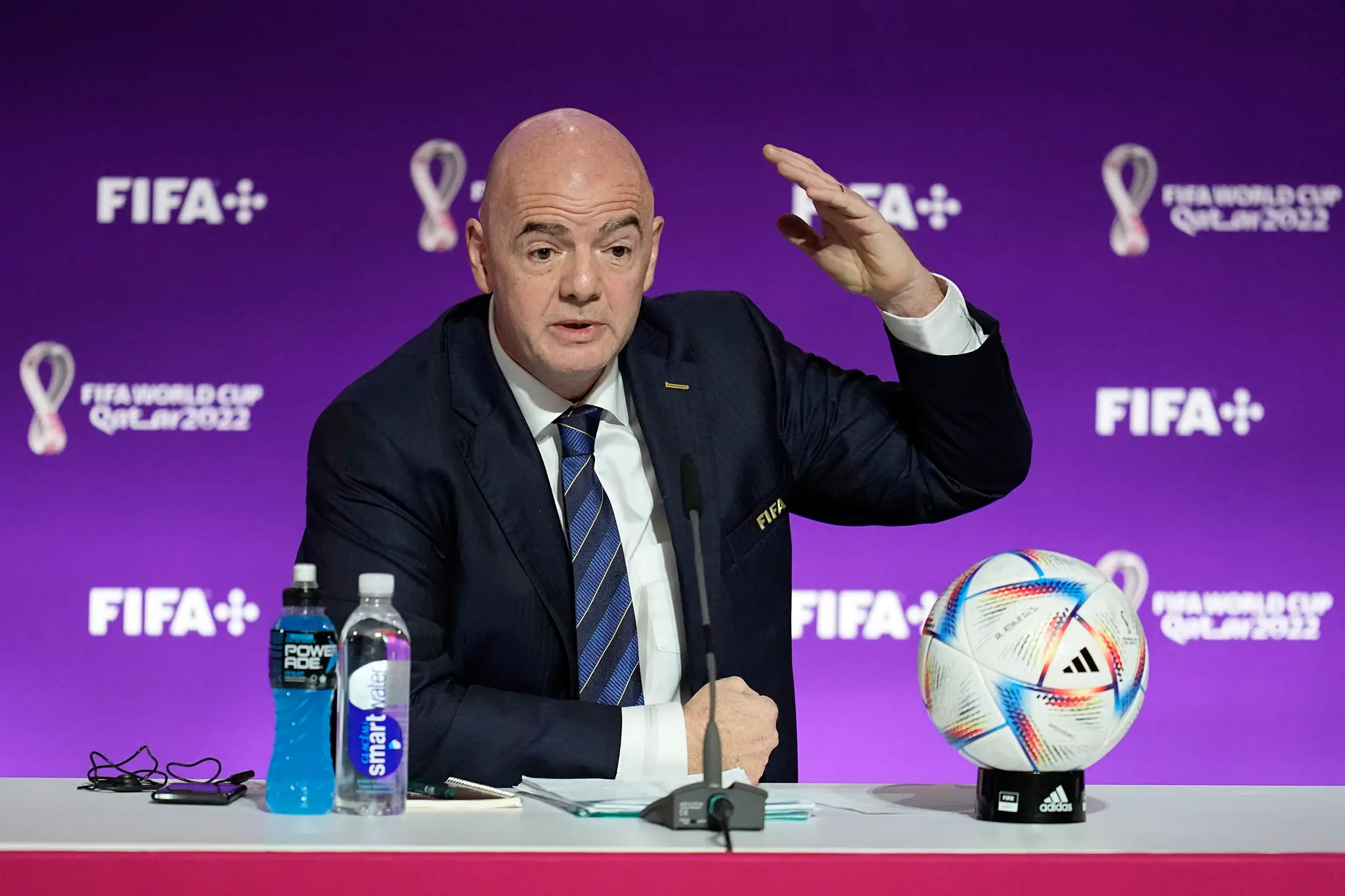 Prezident Medzinárodnej futbalovej federácie (FIFA) Gianni Infantino 