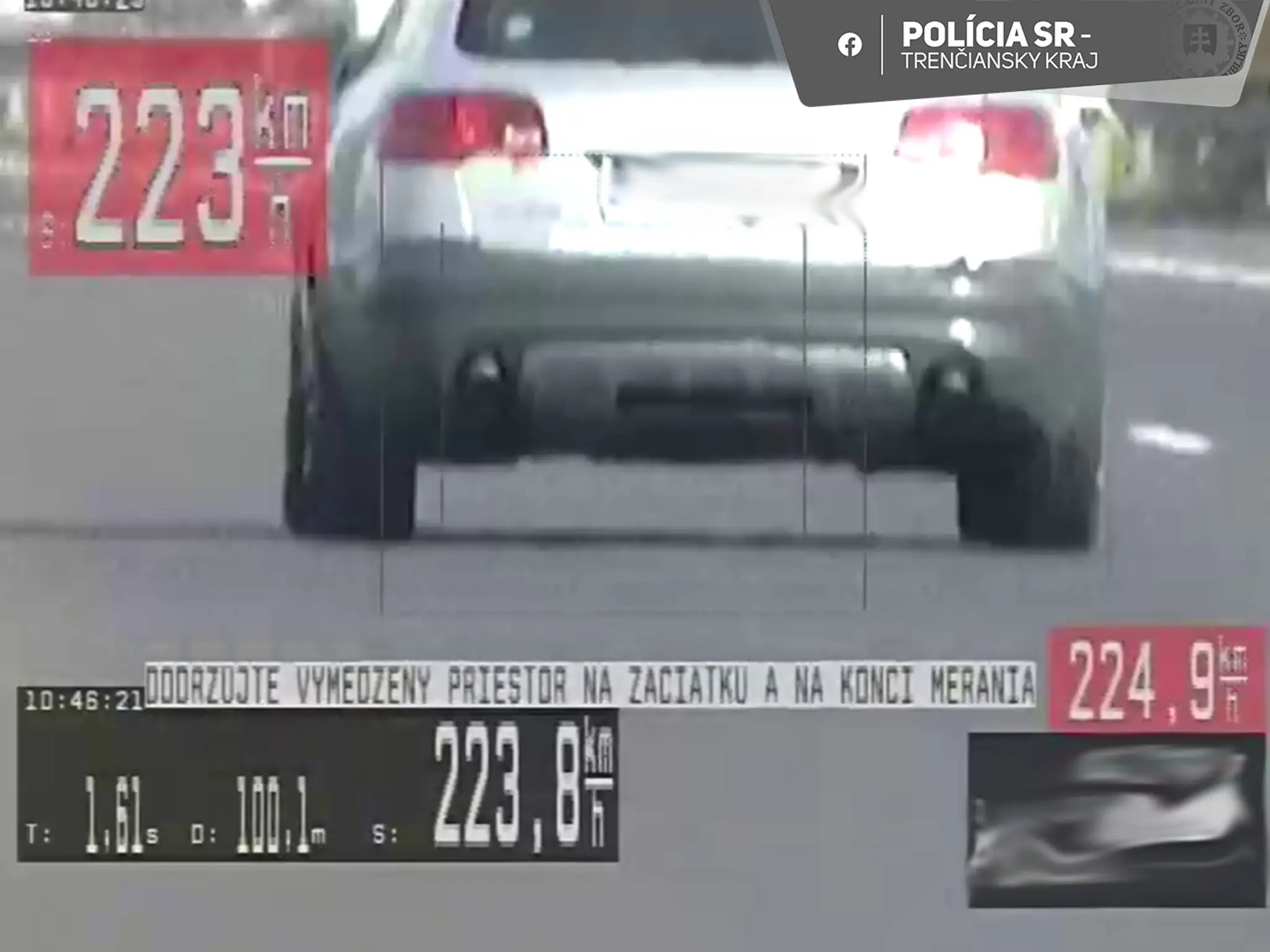 Cestný pirát pri Novom Meste nad Váhom