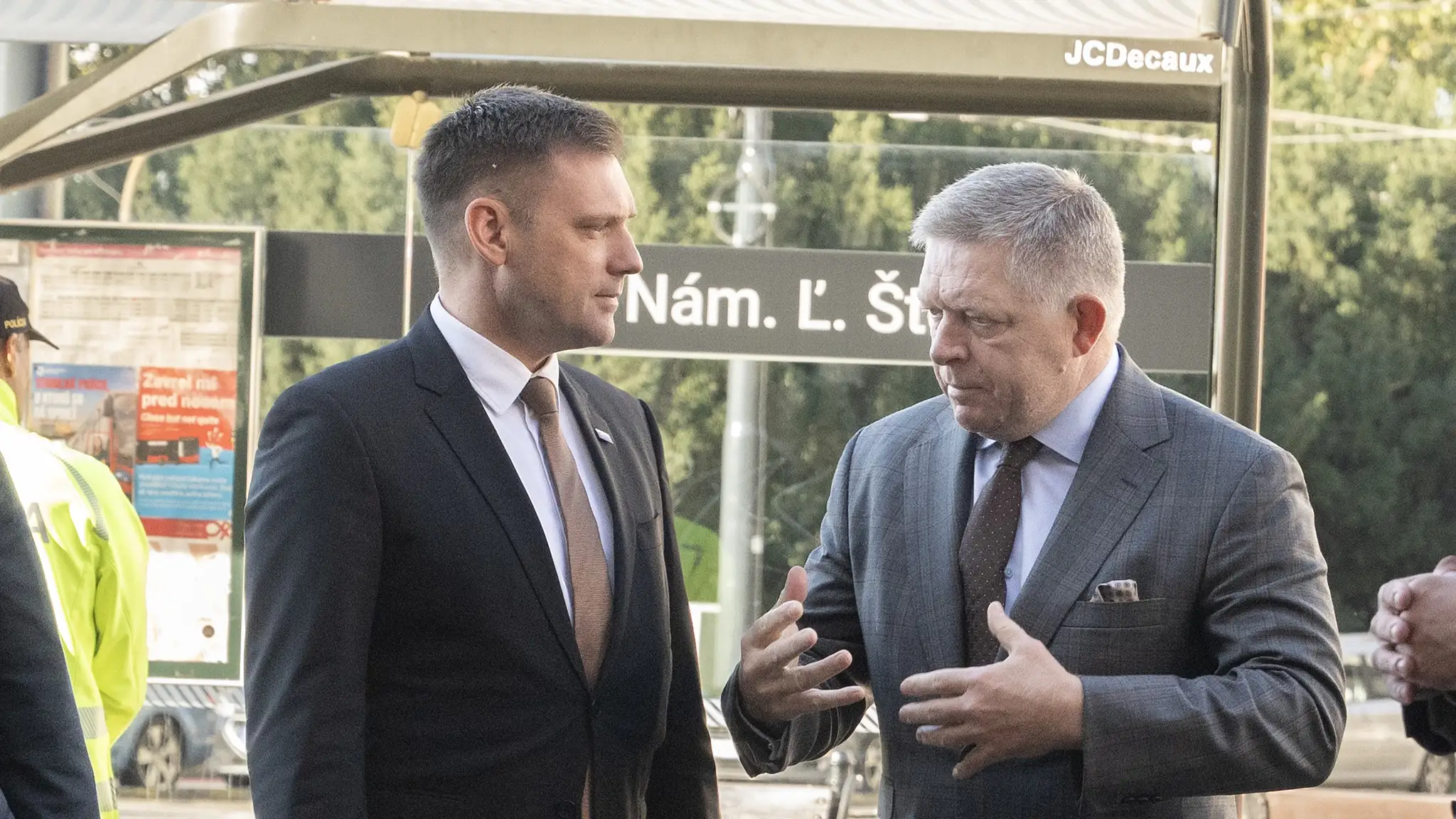 Bývalý minister životného prostredia Tomáš Taraba a premiér SR Robert Fico