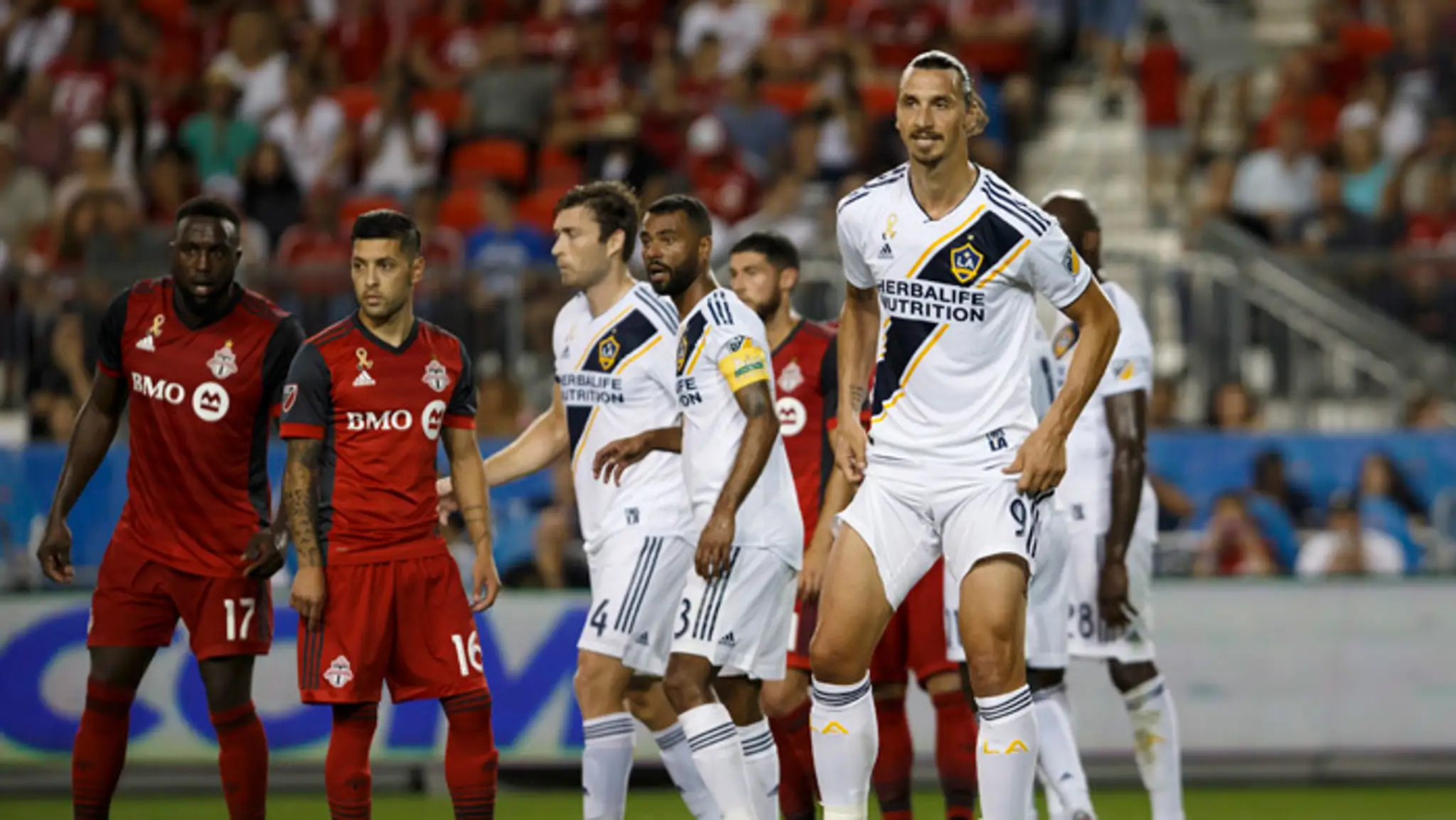 Hráč Los Angeles Galaxy Zlatan Ibrahimovič.