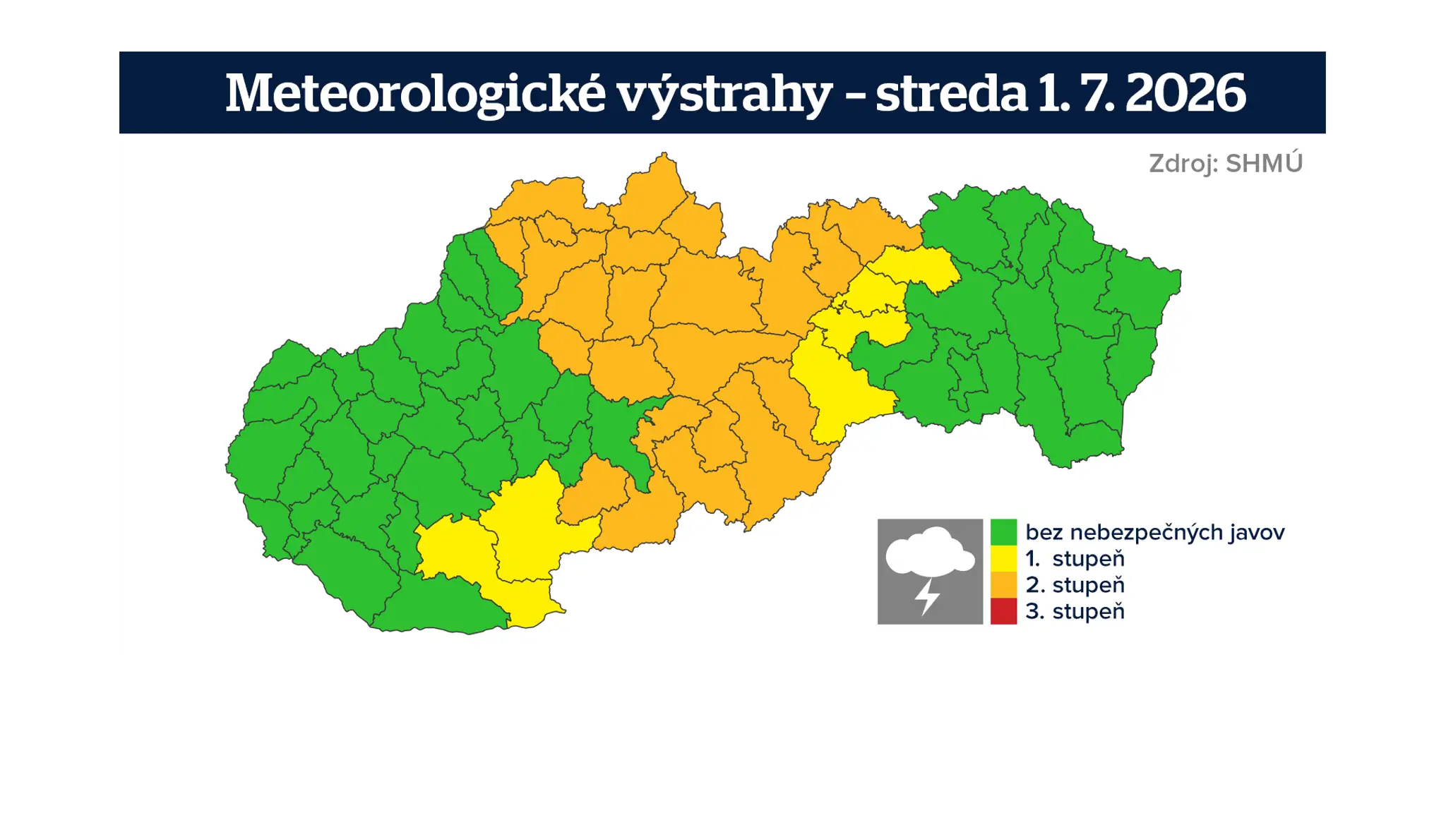 Shmu vystrahy aktualna 1800
