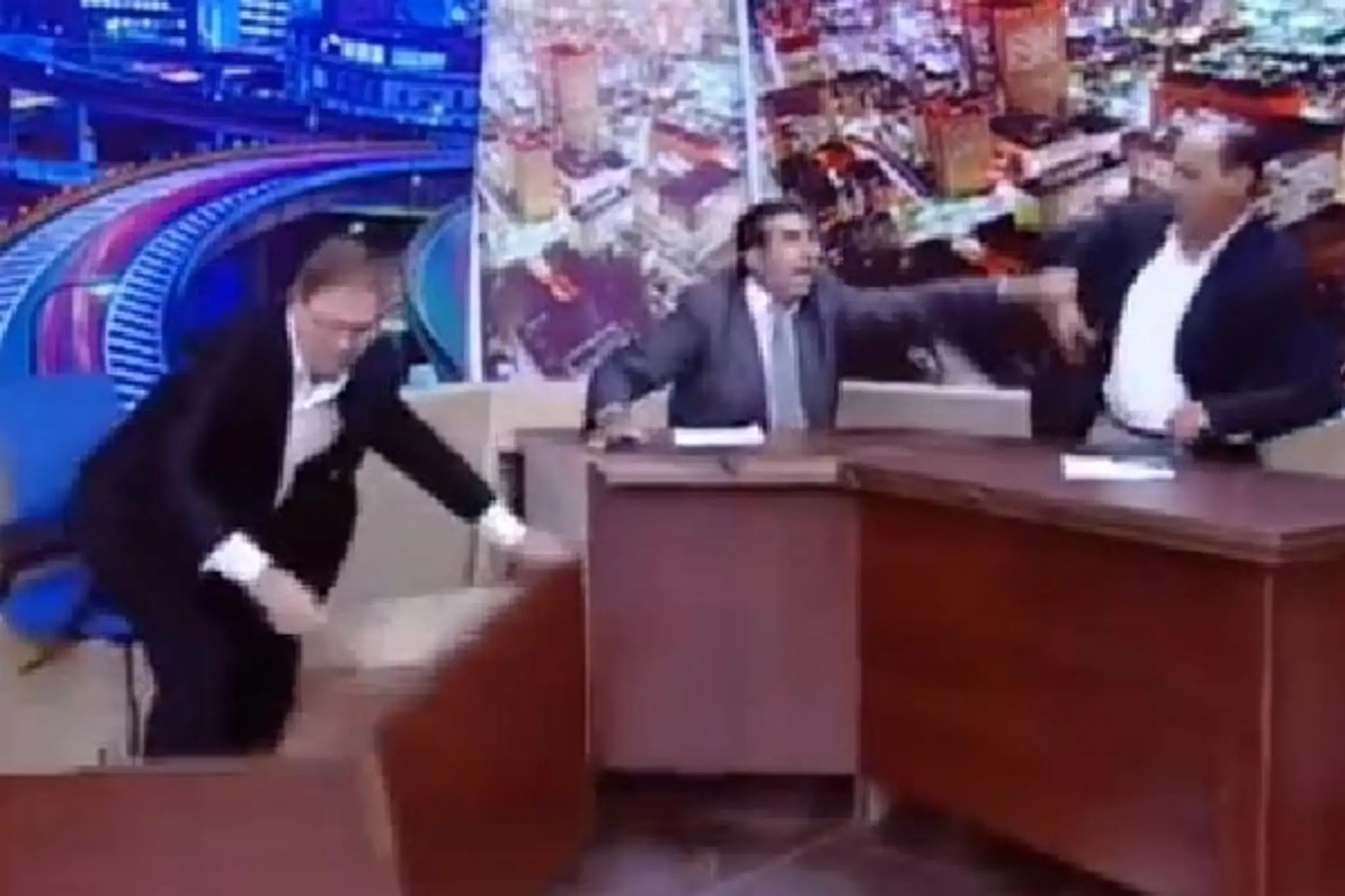 Politická diskusná relácia jordánskej televízie skončila fyzickou potýčkou