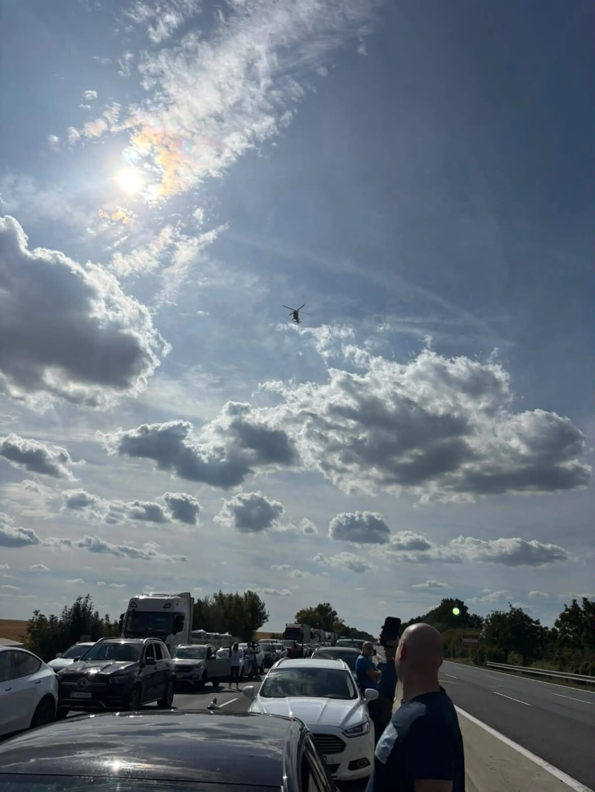 Nehoda na diaľnici D1 pri Trnave 