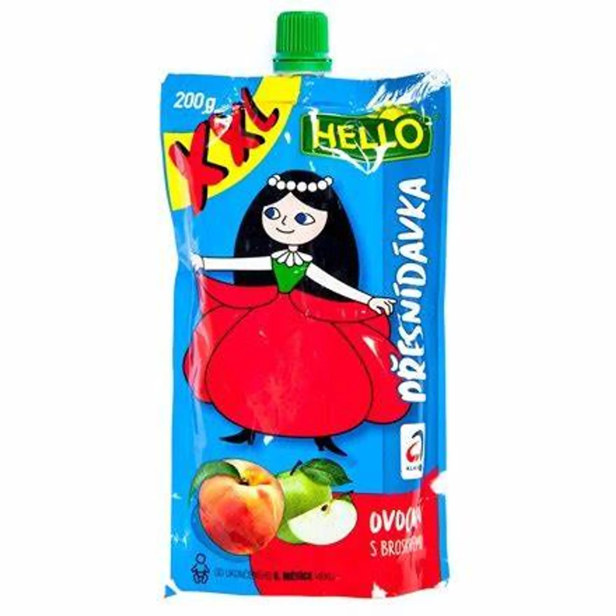 HELLO XXL Dojčenská výživa s broskyňami 200 g