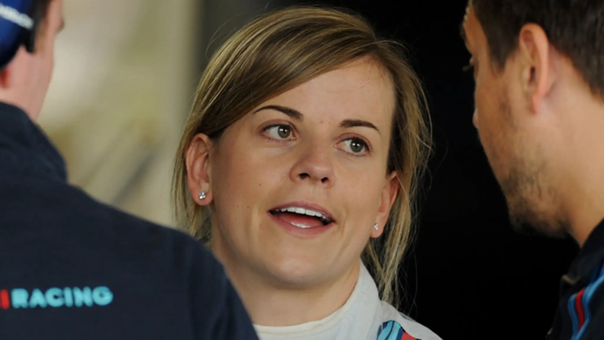 Na archívnej snímke zo 4. júla 2014 Škótka Suzie Wolffová z tímu Williams. 