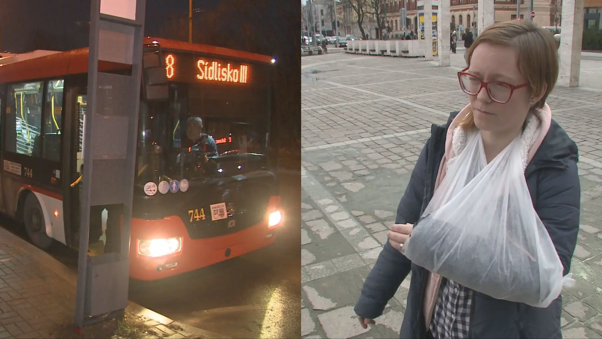 Máriu ťahal trolejbus zaseknutú vo dverách