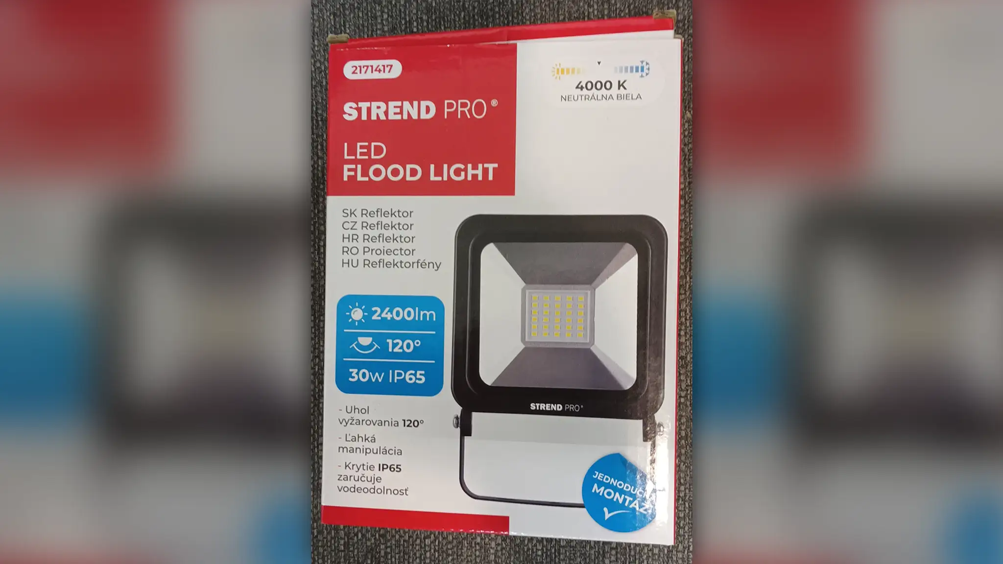 Nebezpečný LED reflektor.