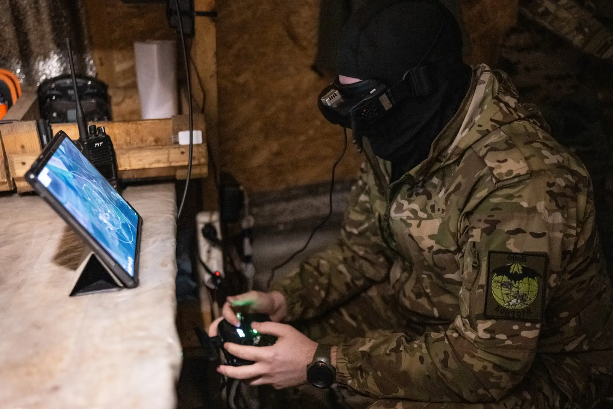 Ukrajinský operátor dronov.