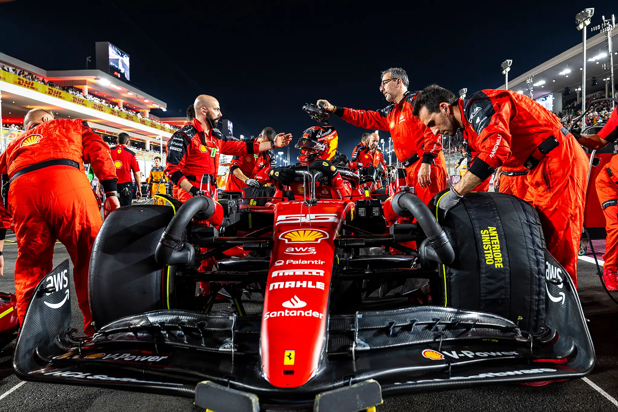 Carlos Sainz na Ferrari.